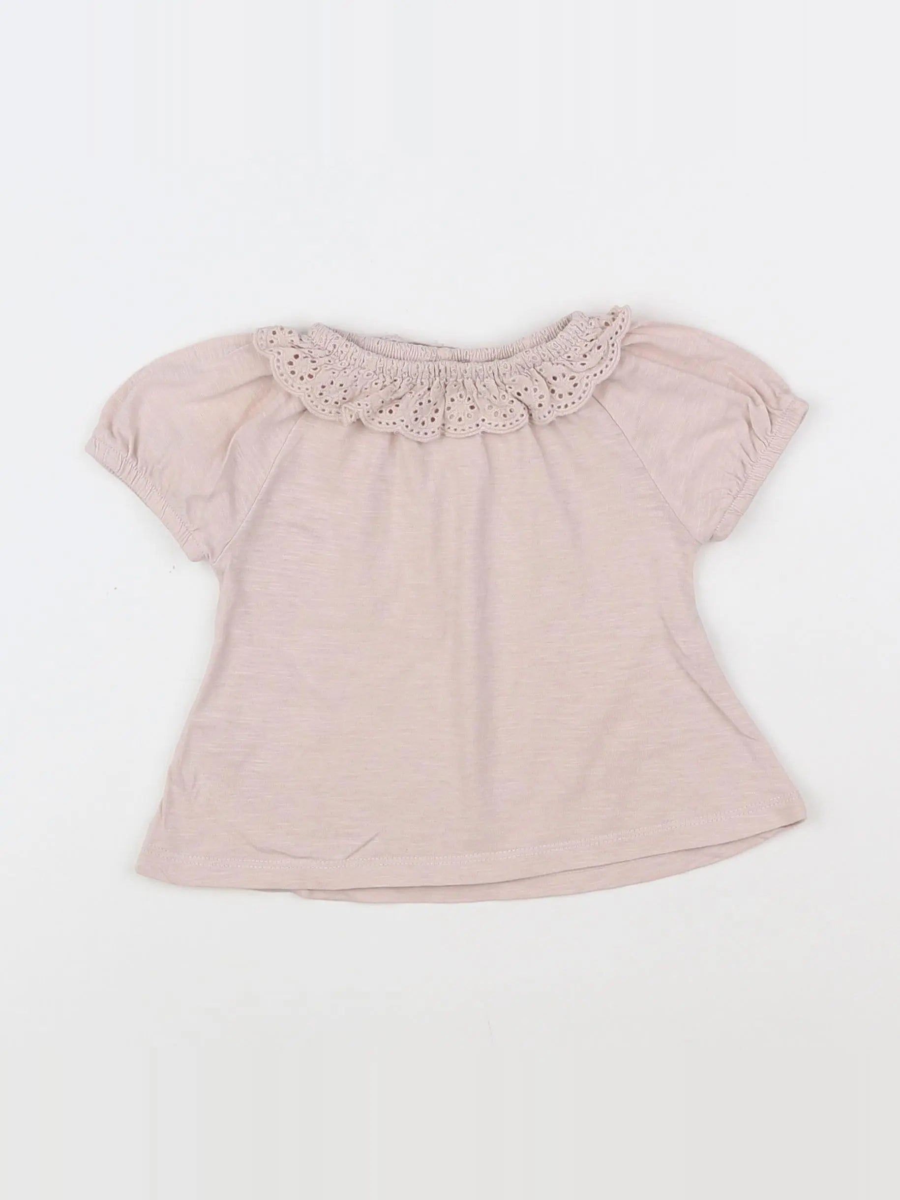 Zara - tee-shirt rose - 3/6 mois