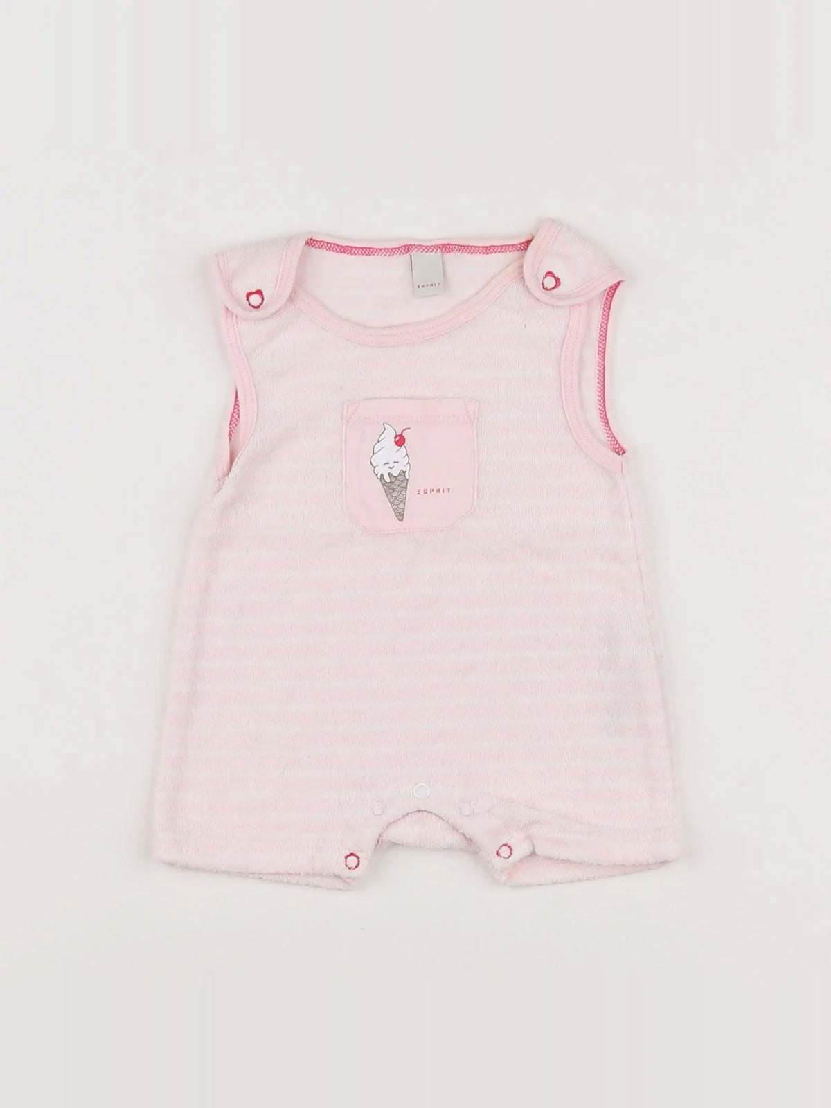 Esprit - combinaison rose - 1 mois