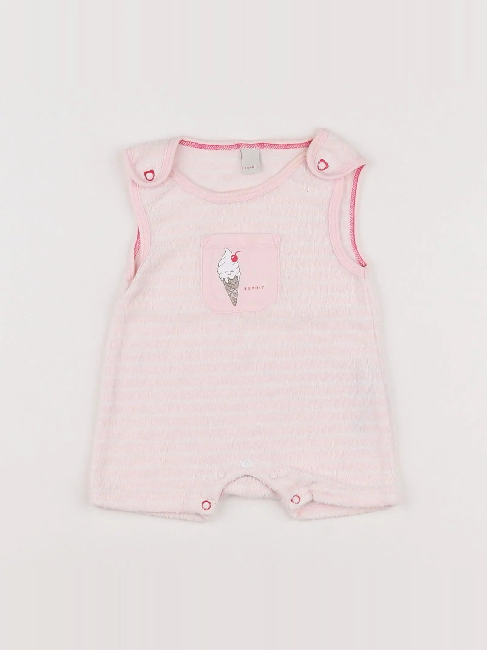 Esprit - combinaison rose - 1 mois