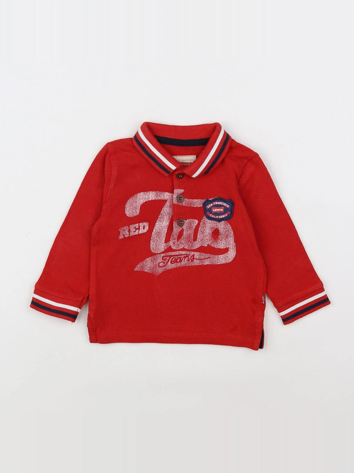 Levi's - polo rouge - 6 mois