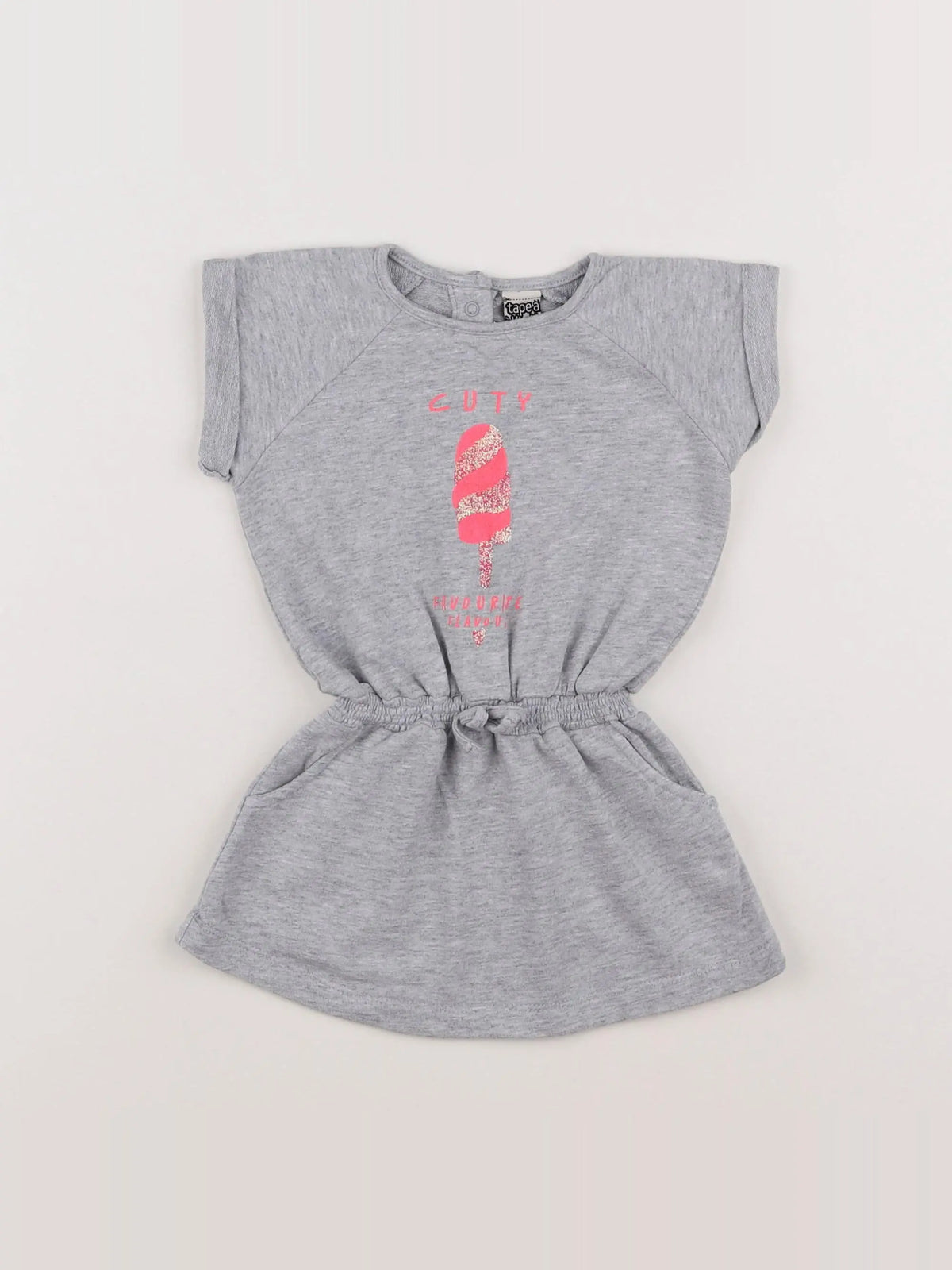 Tape à l'oeil - robe gris - 12 mois