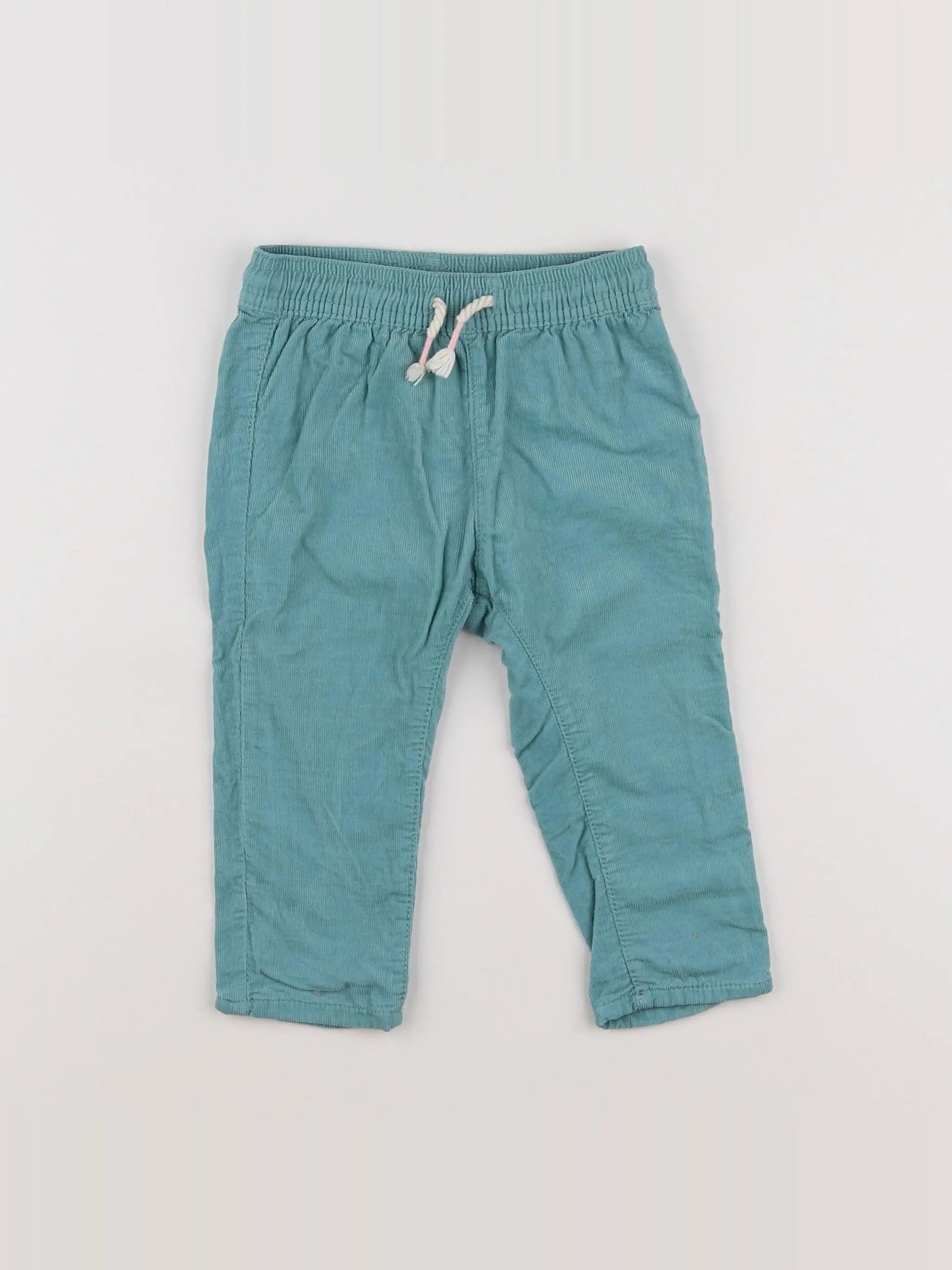 H&M - pantalon bleu - 6/9 mois