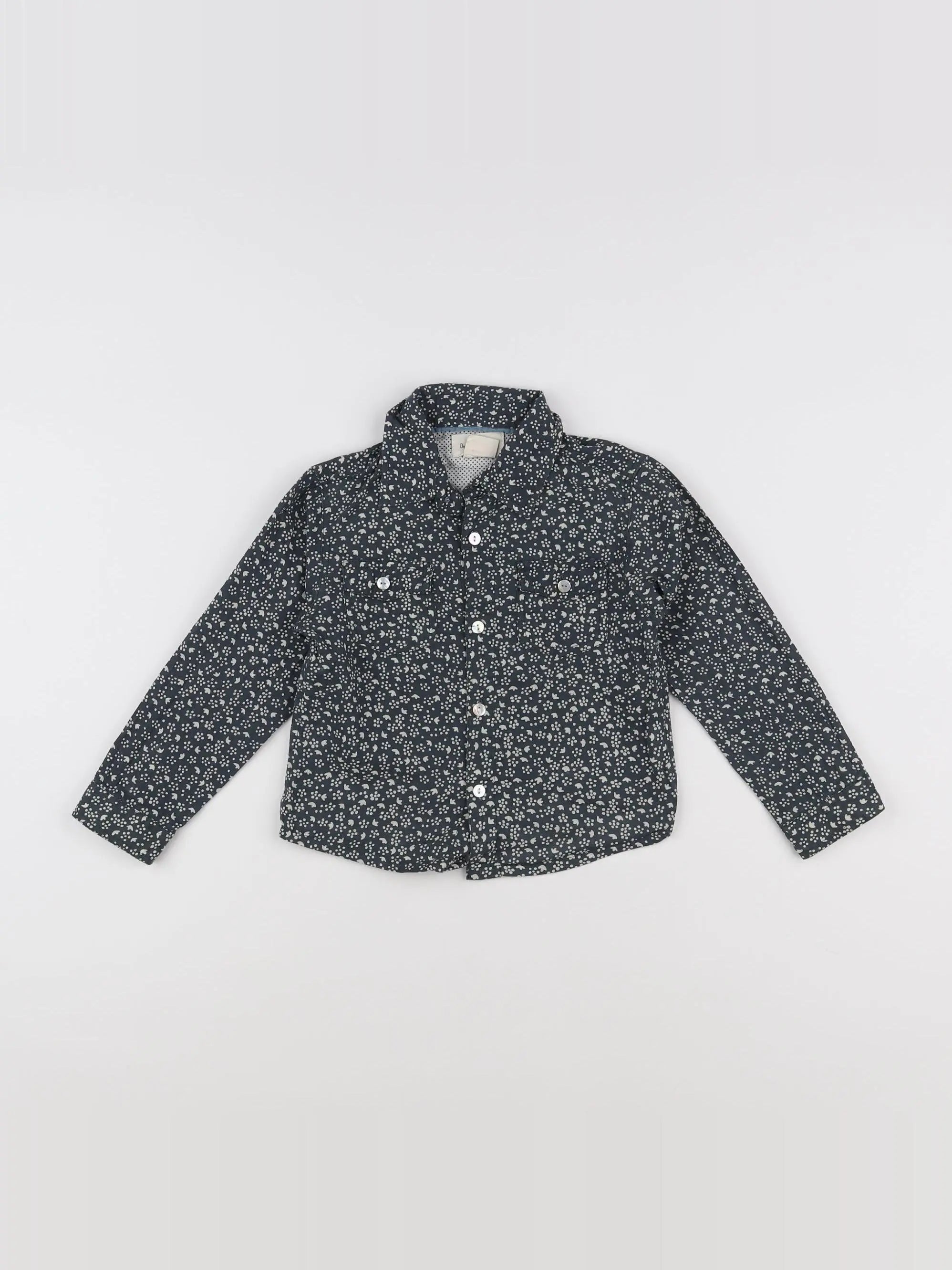 Arsène et les pipelettes - chemise gris - 3 ans