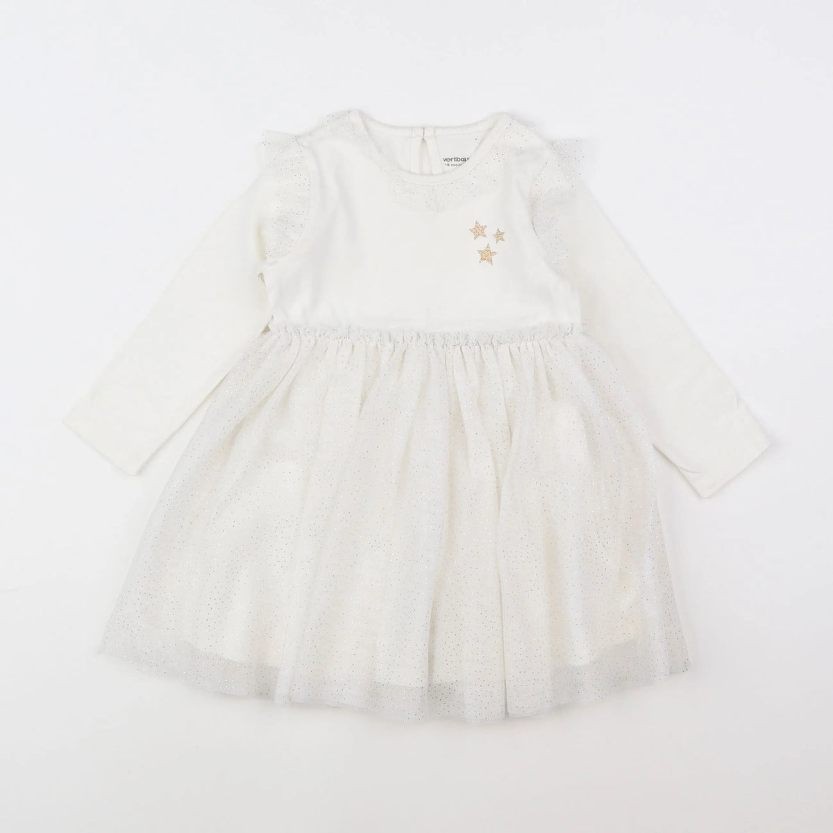 Vertbaudet - robe blanc - 18 mois