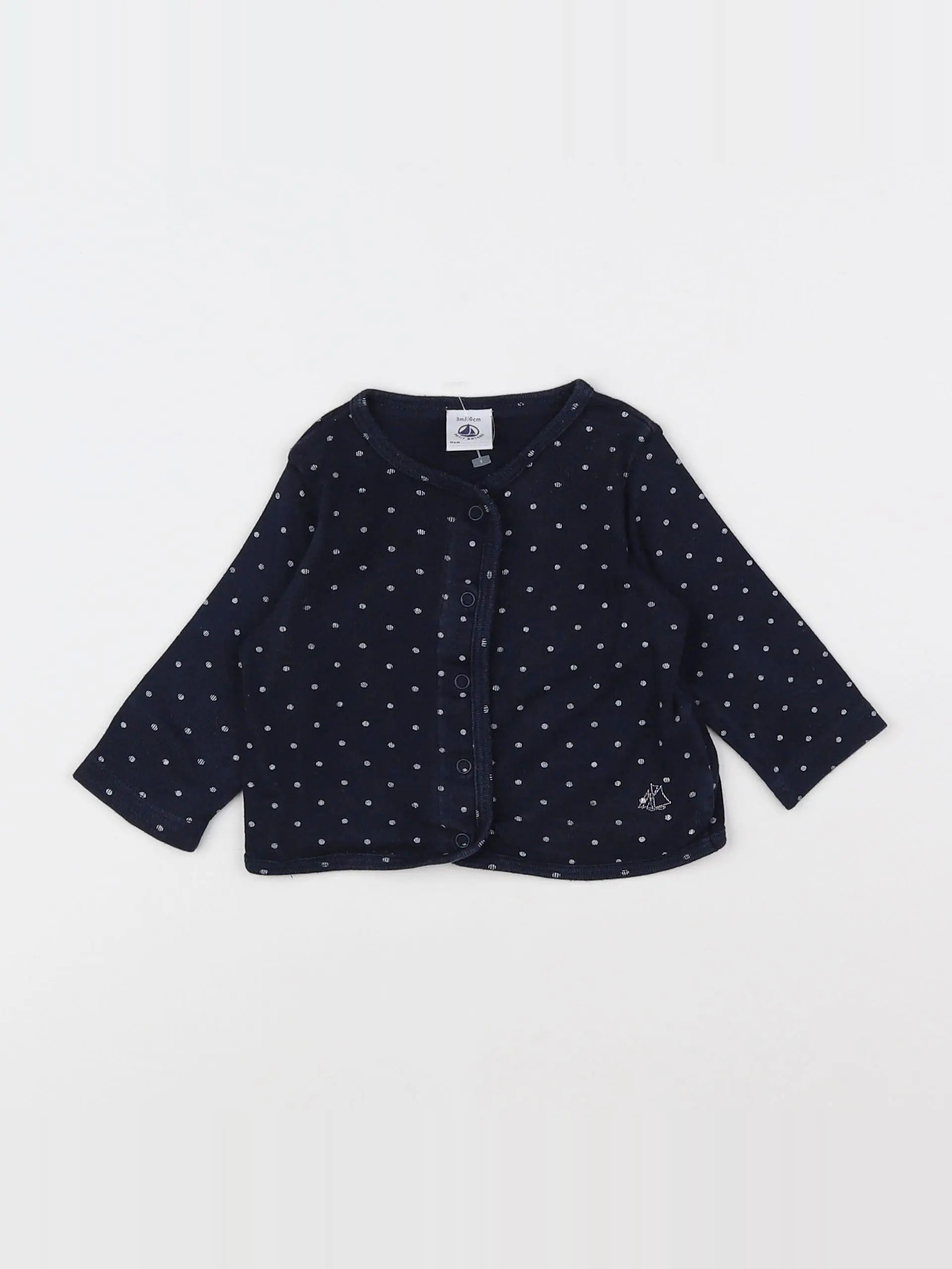 Petit Bateau - tee-shirt bleu - 3 mois
