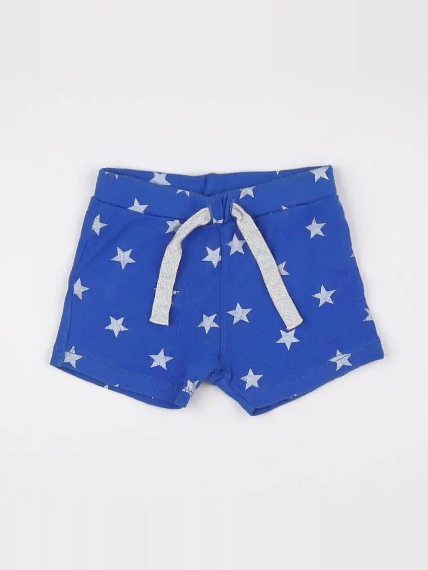 Petit Bateau - short bleu - 3 mois