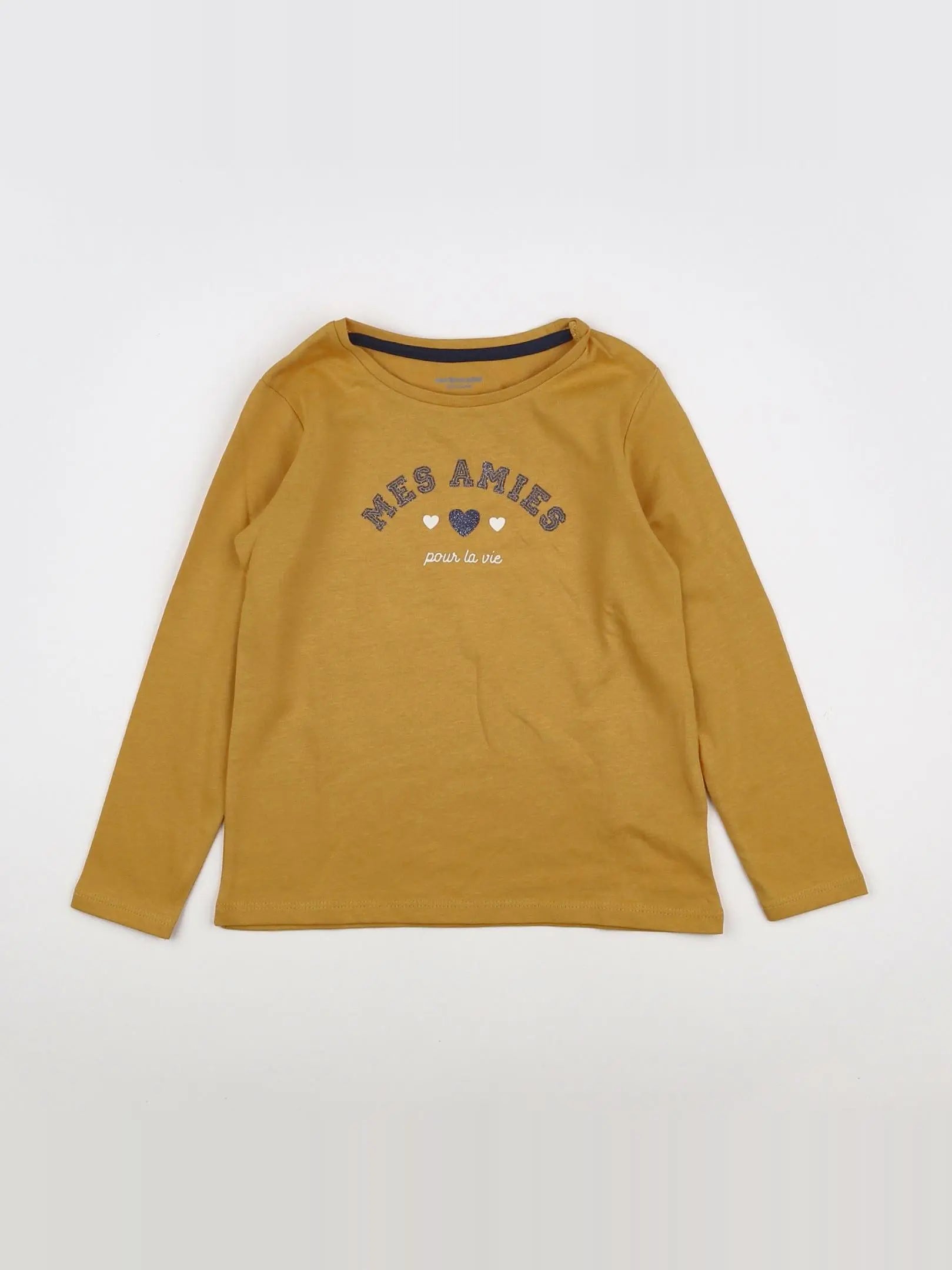 Vertbaudet - tee-shirt jaune - 10 ans