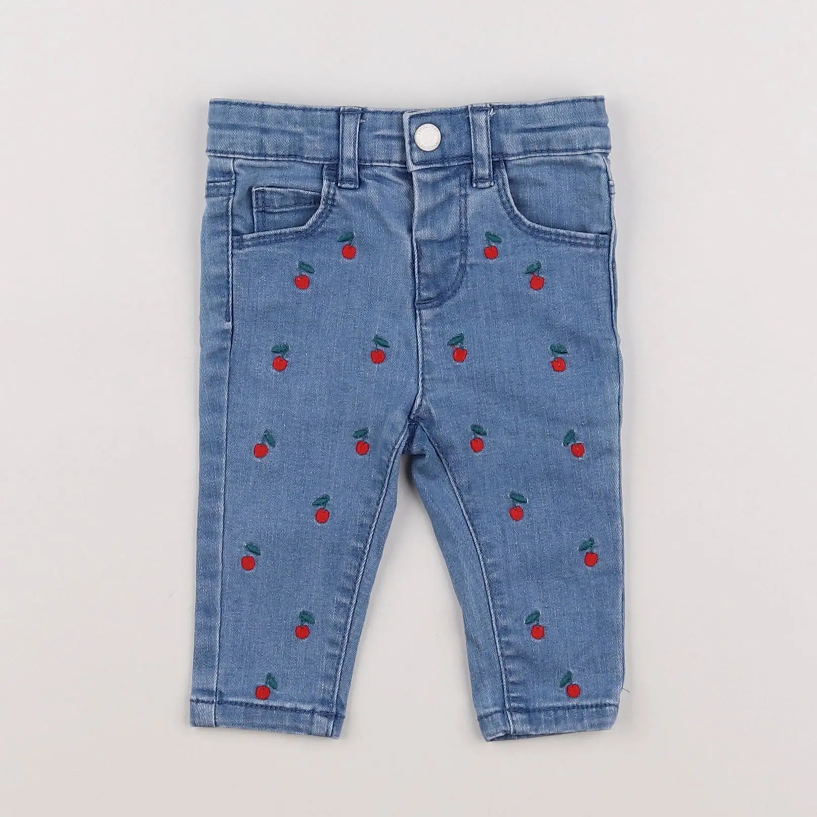 Vertbaudet - jean bleu - 3 mois