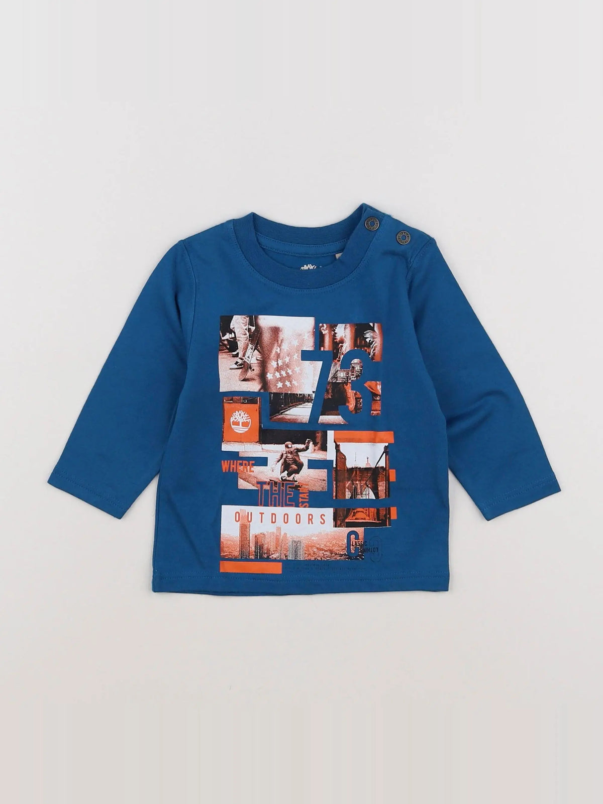 Timberland - tee-shirt bleu - 9 mois