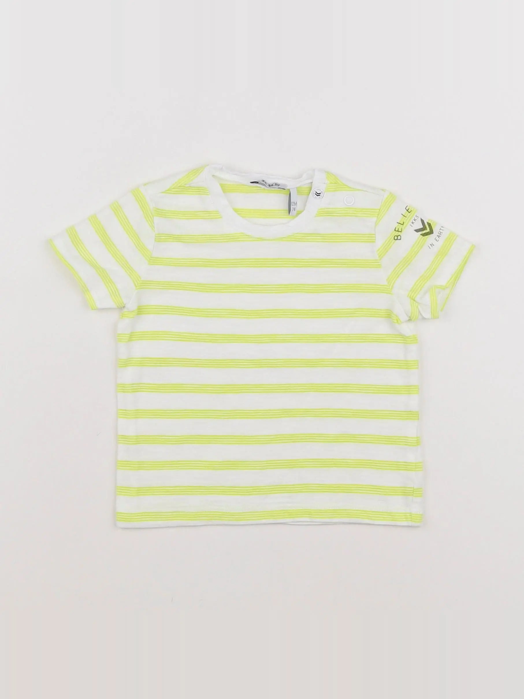 IKKS - tee-shirt jaune - 12 mois