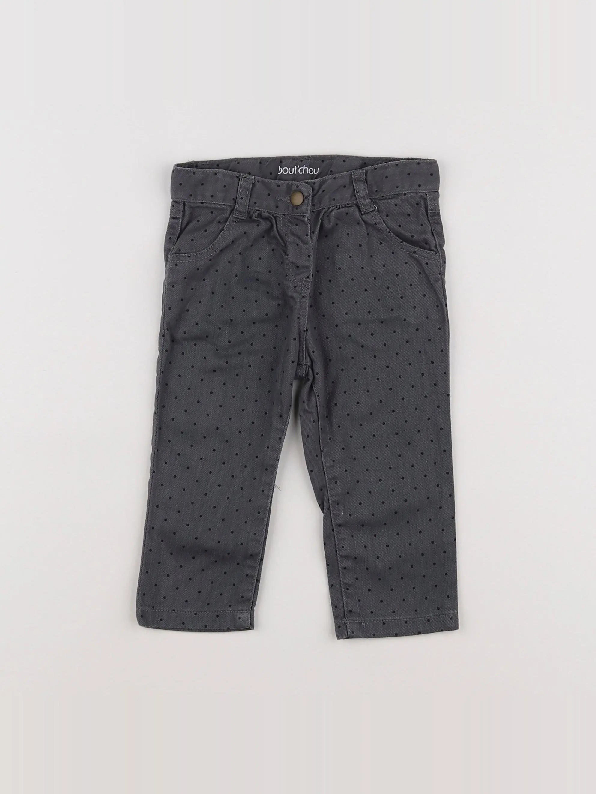 Boutchou - pantalon gris - 9 mois
