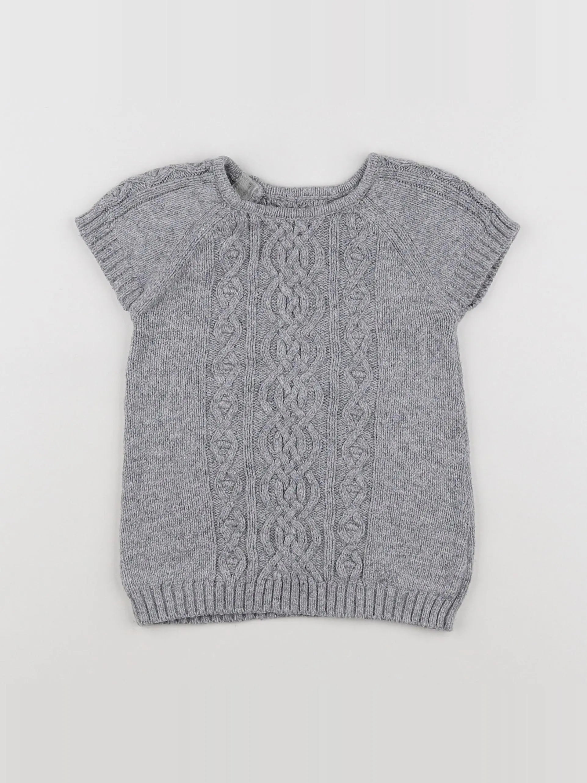 H&M - robe gris - 6/9 mois