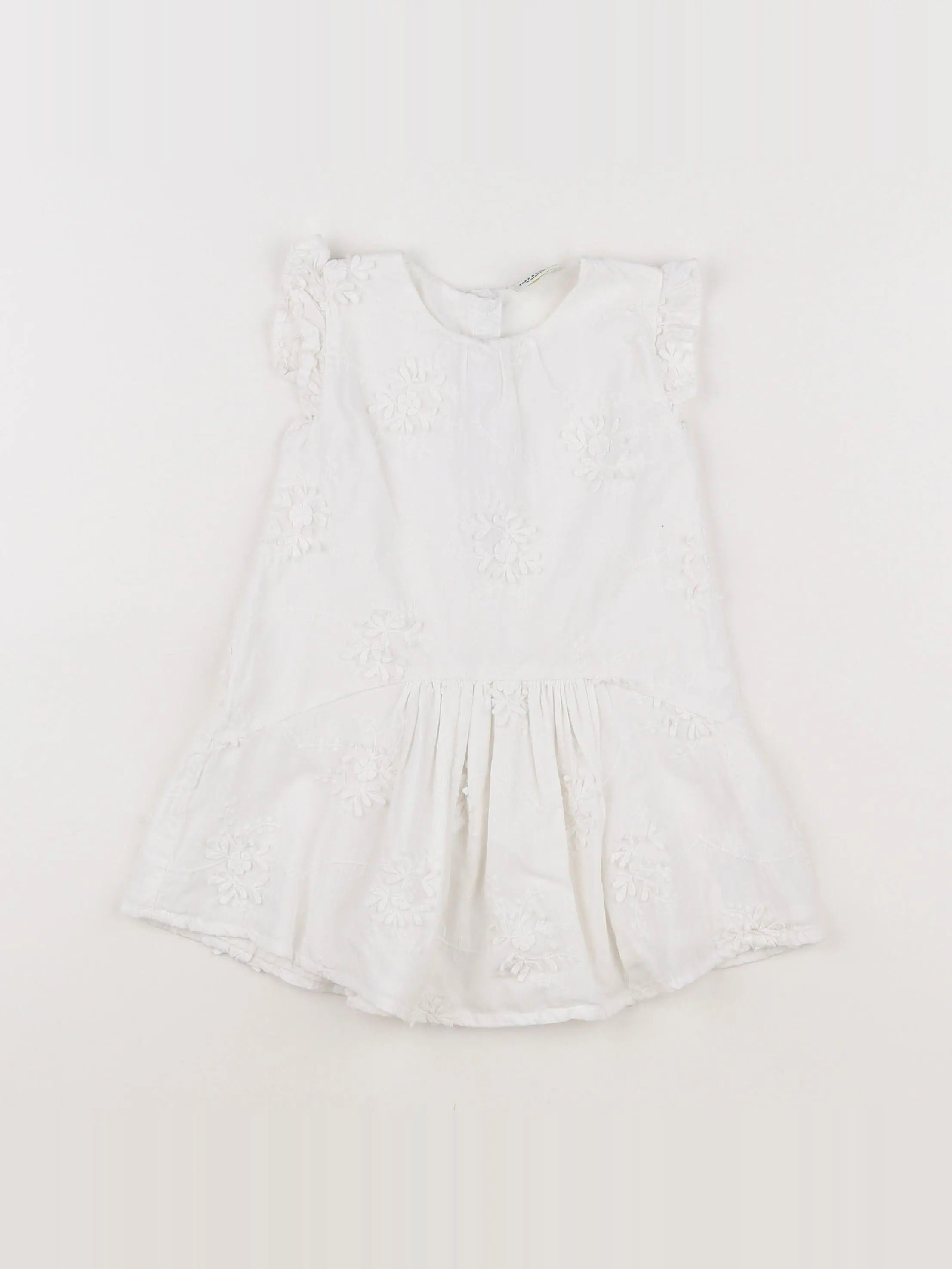 Tape à l'oeil - robe blanc - 18 mois