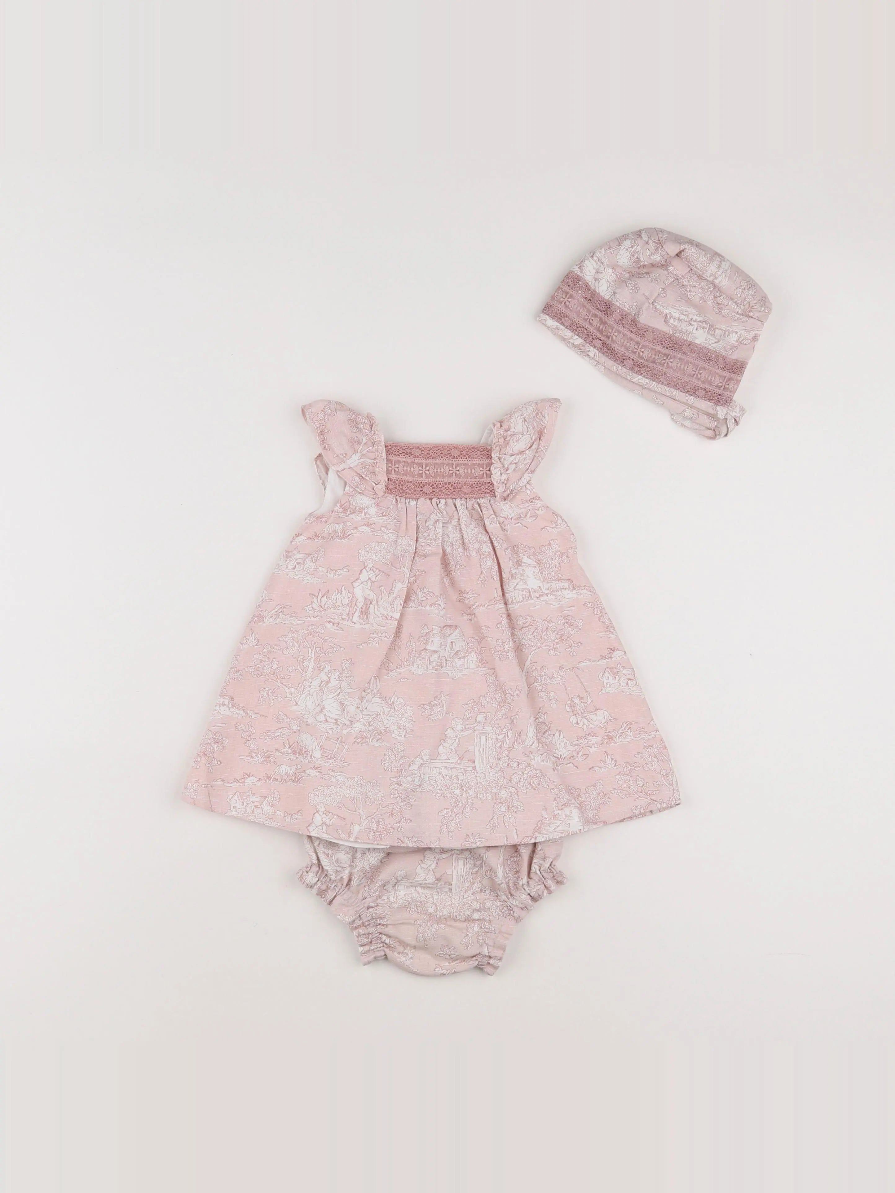 Nanos baby - robe rose - 6 mois