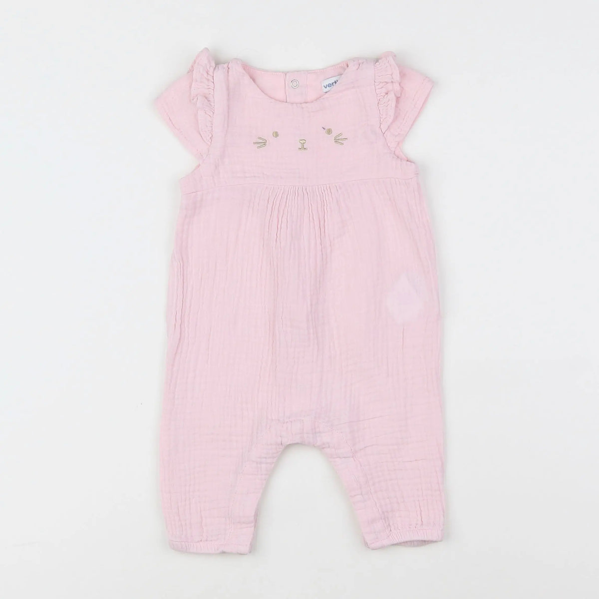 Vertbaudet - combinaison rose - 3 mois