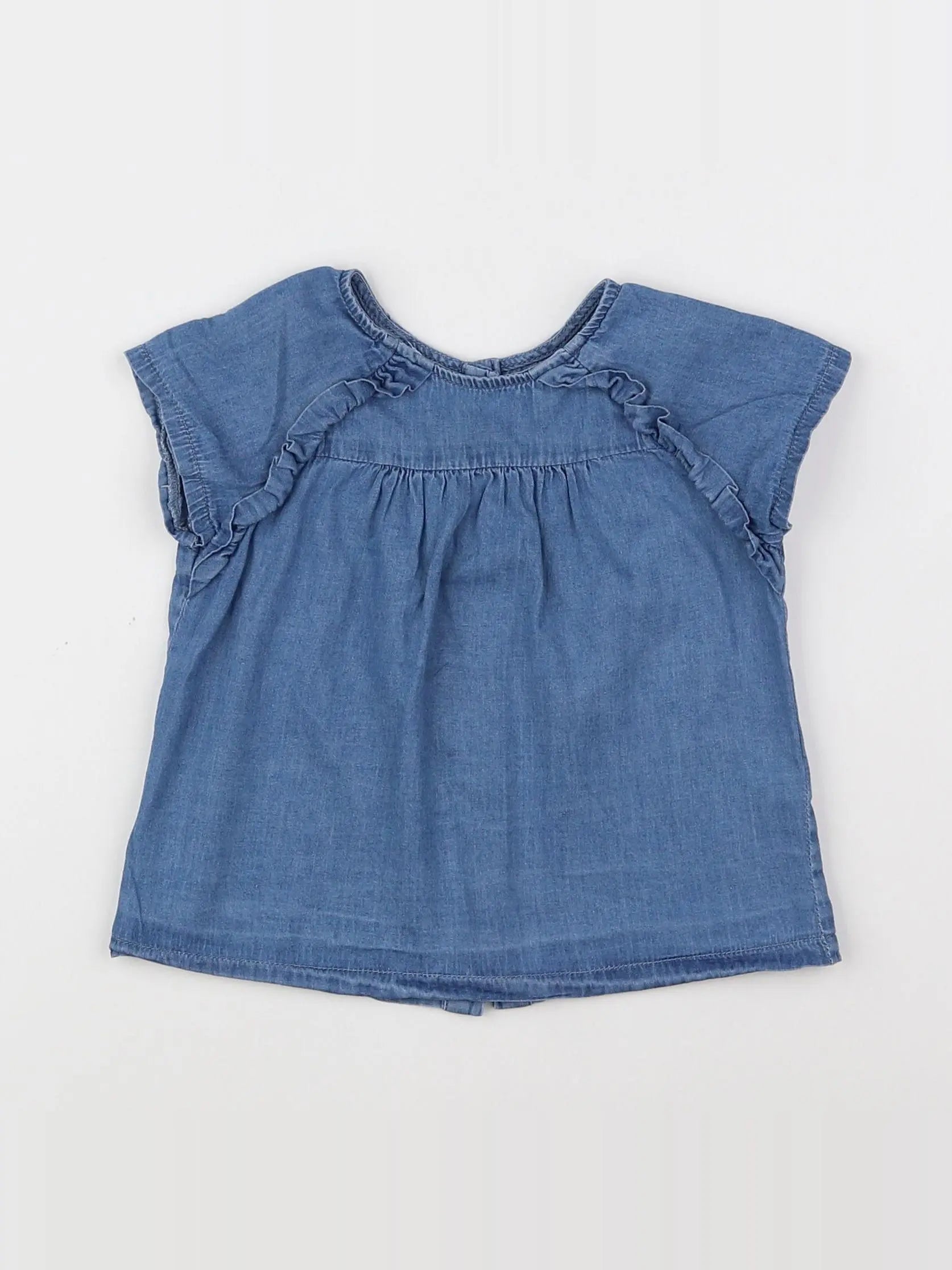 Little Cigogne - blouse bleu - 18 mois