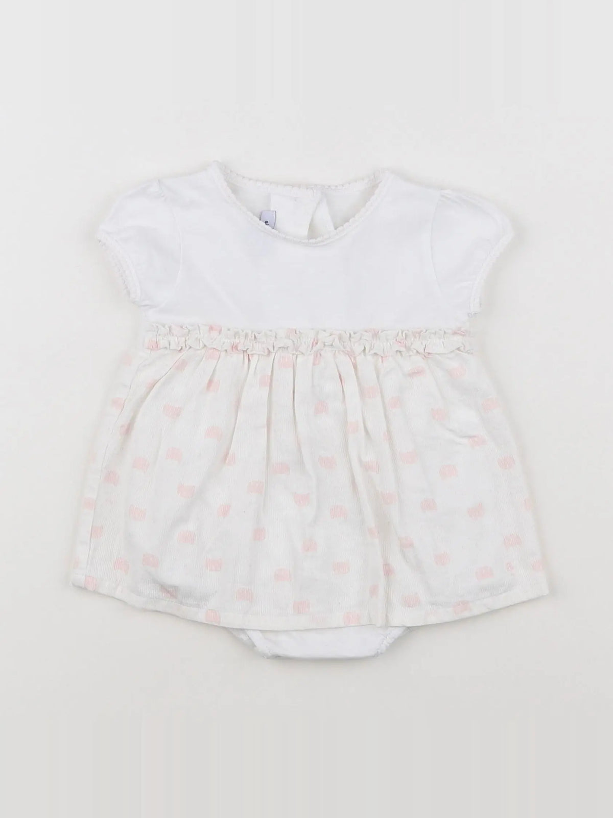 Absorba - body robe blanc - 3 mois