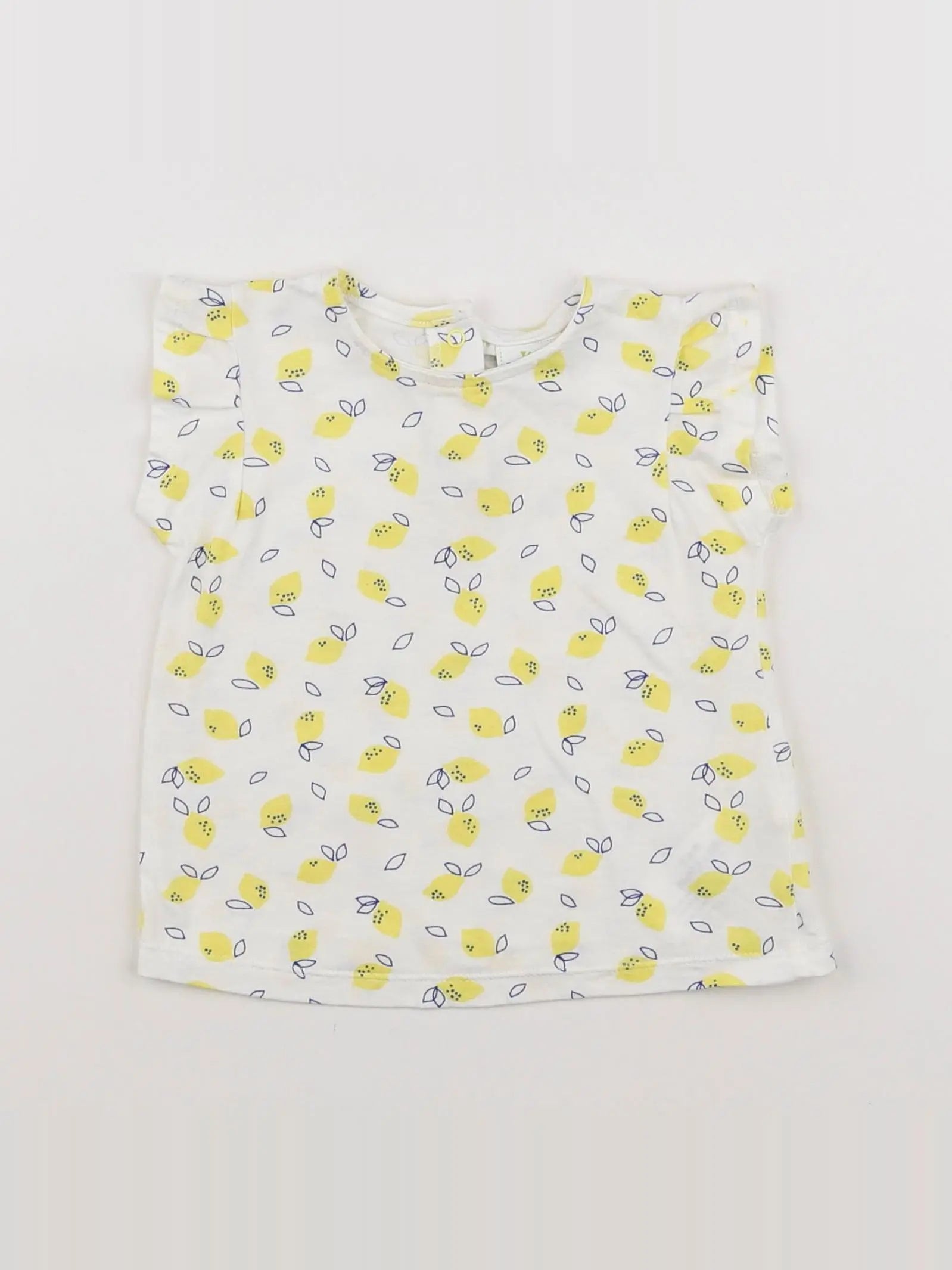 Tape à l'oeil - débardeur blanc, jaune - 12 mois