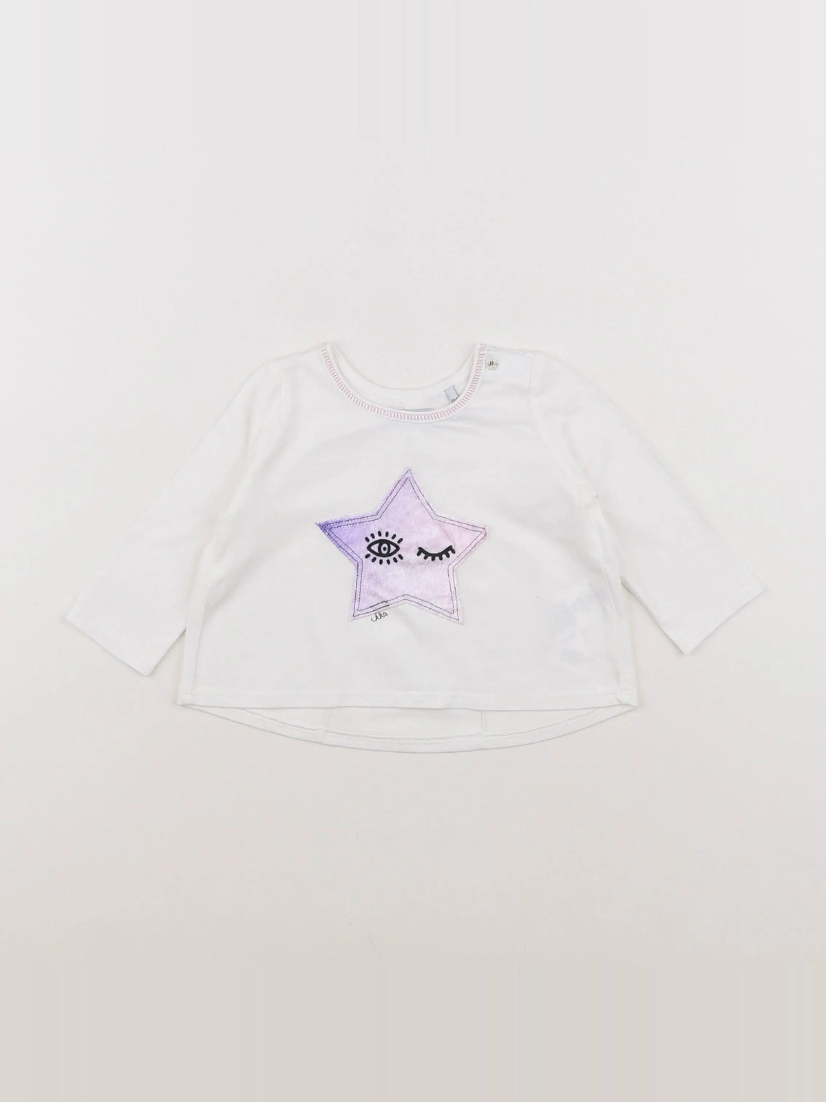 IKKS - tee-shirt blanc - 6 mois