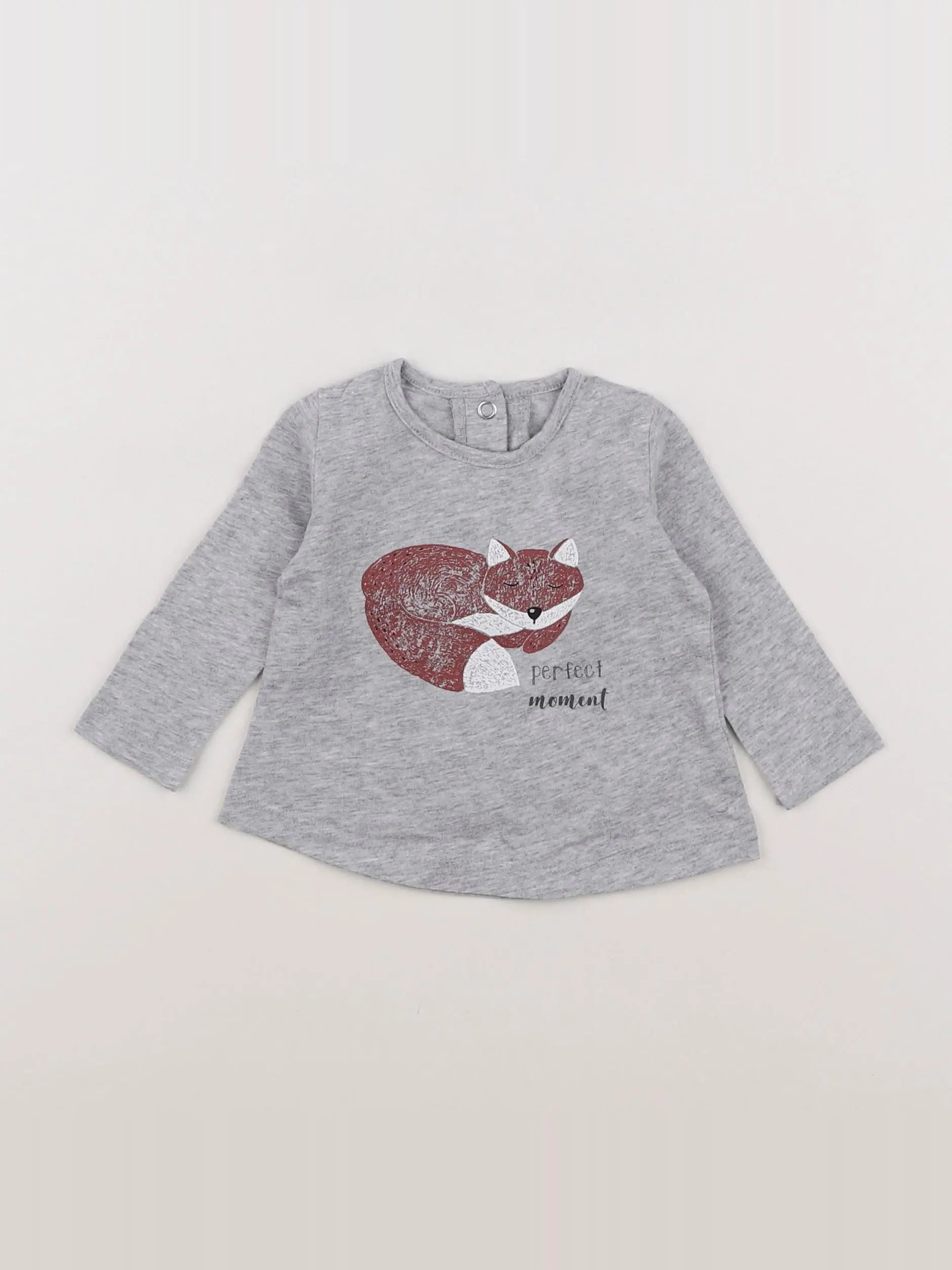 La Redoute - tee-shirt gris - 3 mois