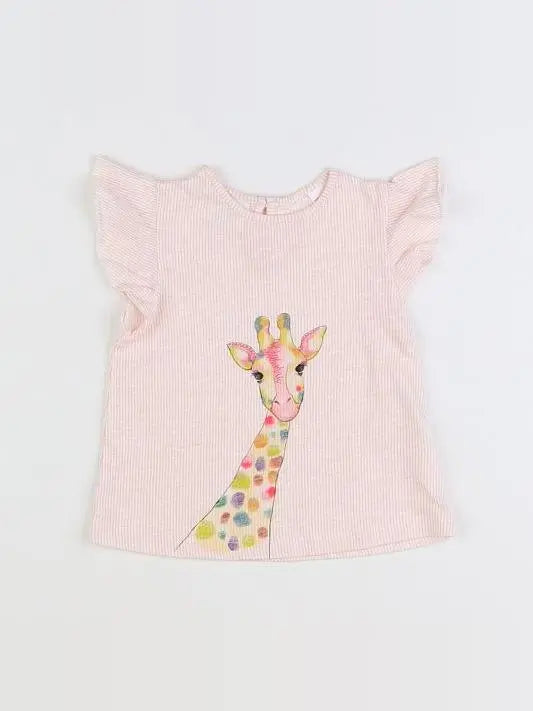 Zara - tee-shirt multicolore - 6/9 mois