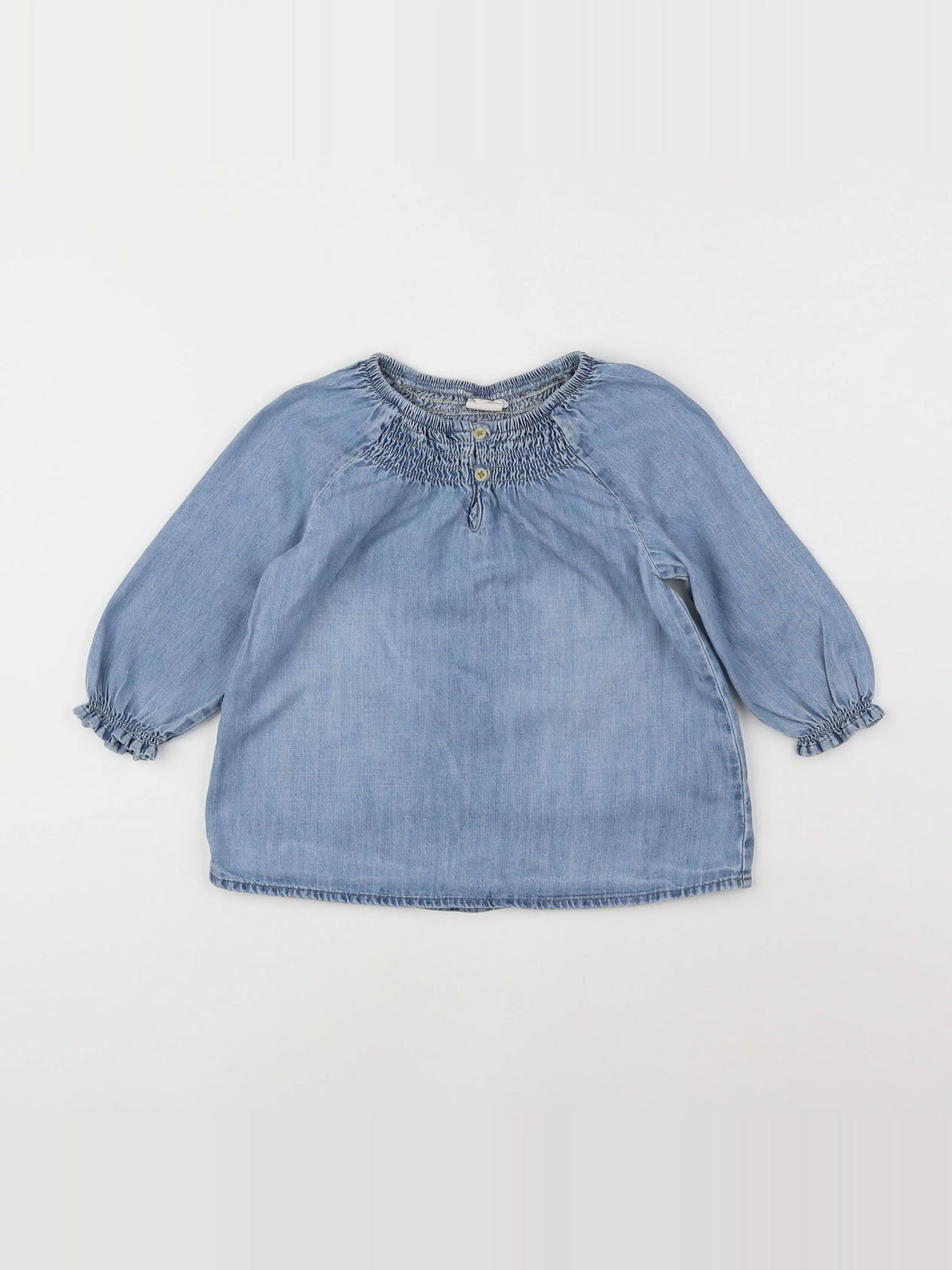 H&M - robe bleu - 12/18 mois