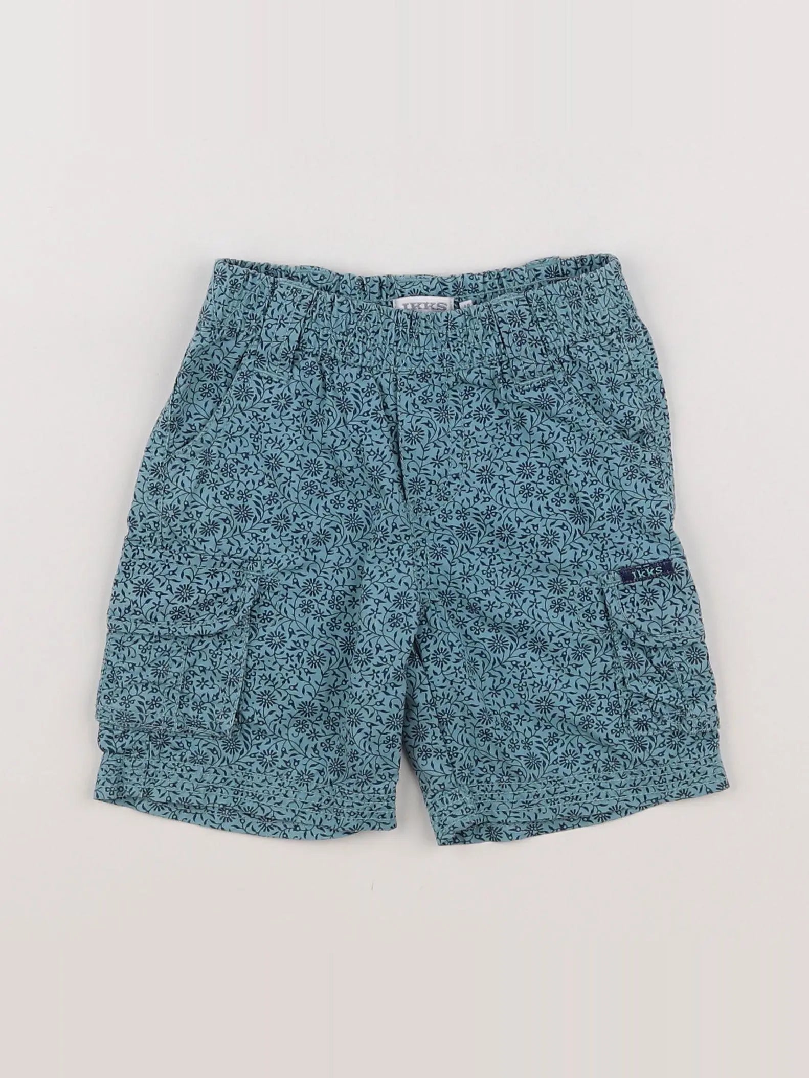 IKKS - short bleu - 6 mois