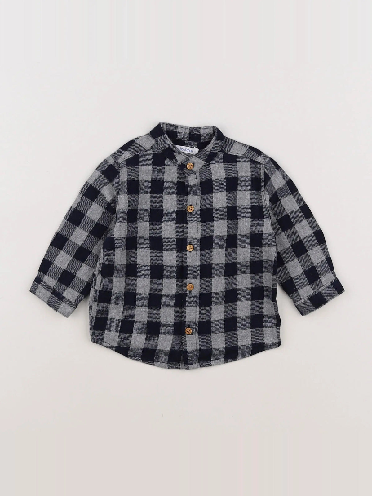 Boutchou - chemise bleu - 6 mois