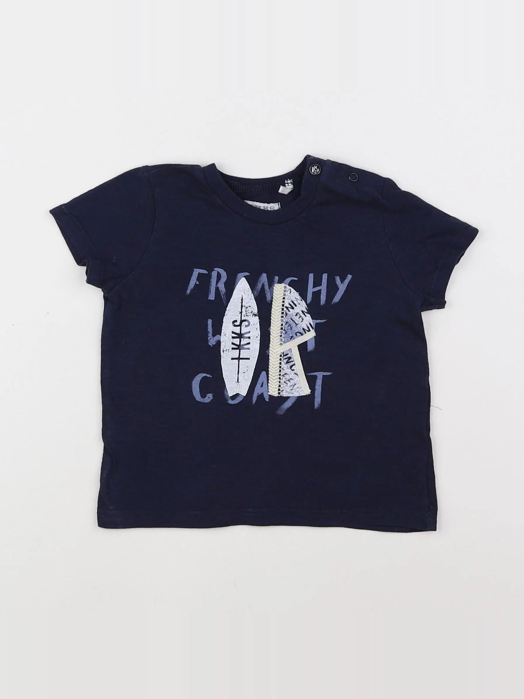 IKKS - tee-shirt bleu - 12 mois