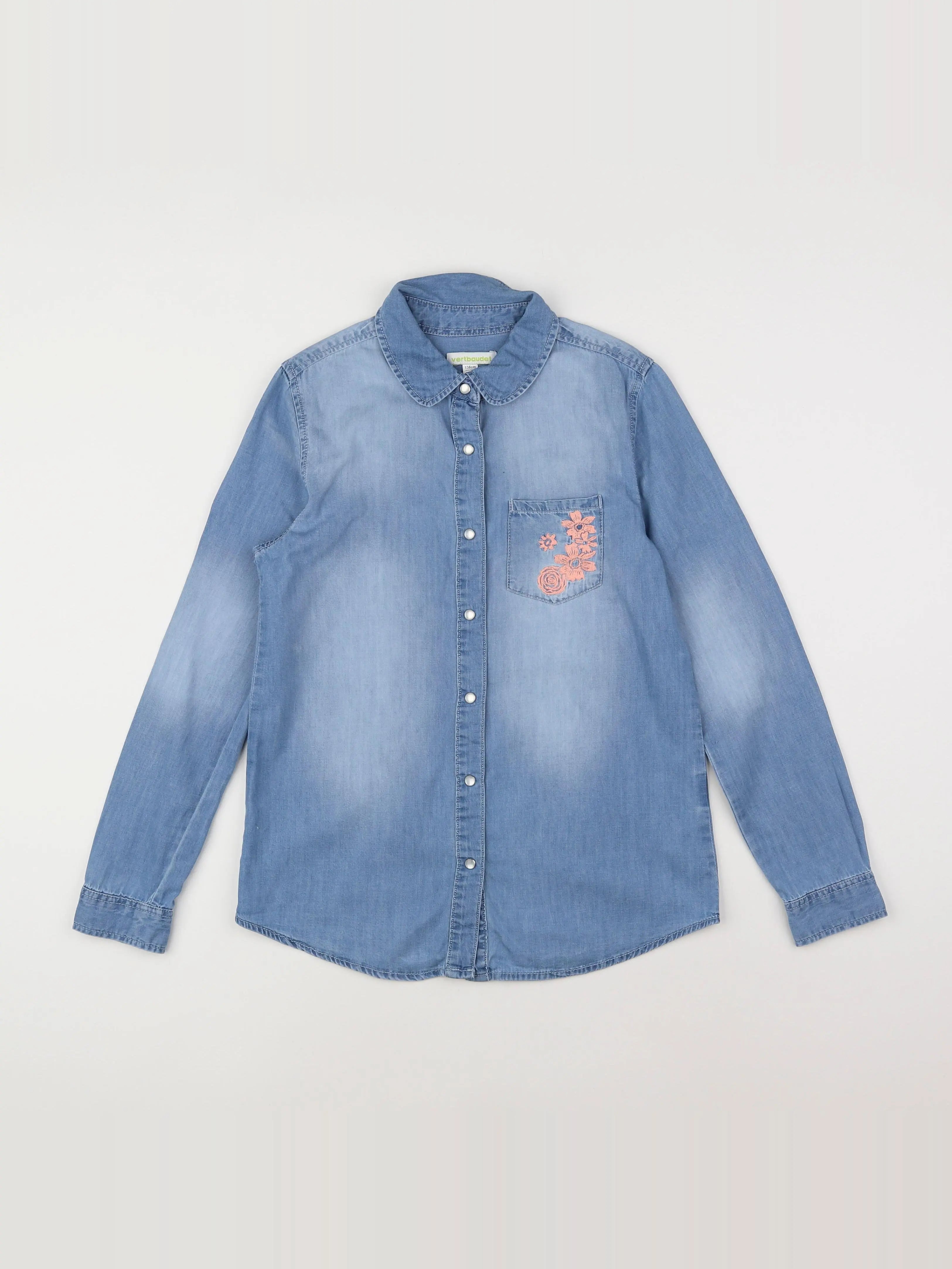 Vertbaudet - chemise bleu - 10 ans