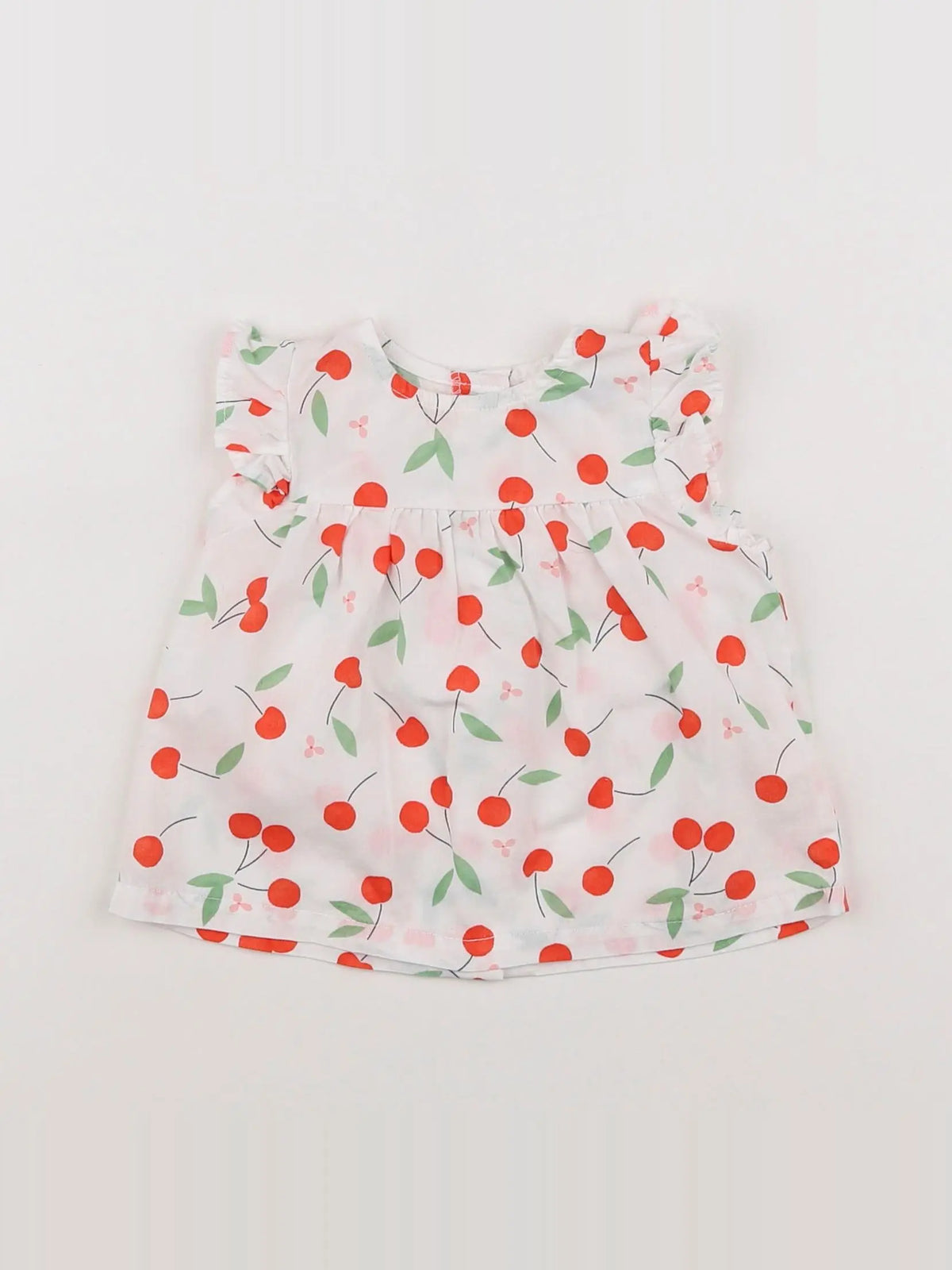Vertbaudet - blouse rouge - 6 mois