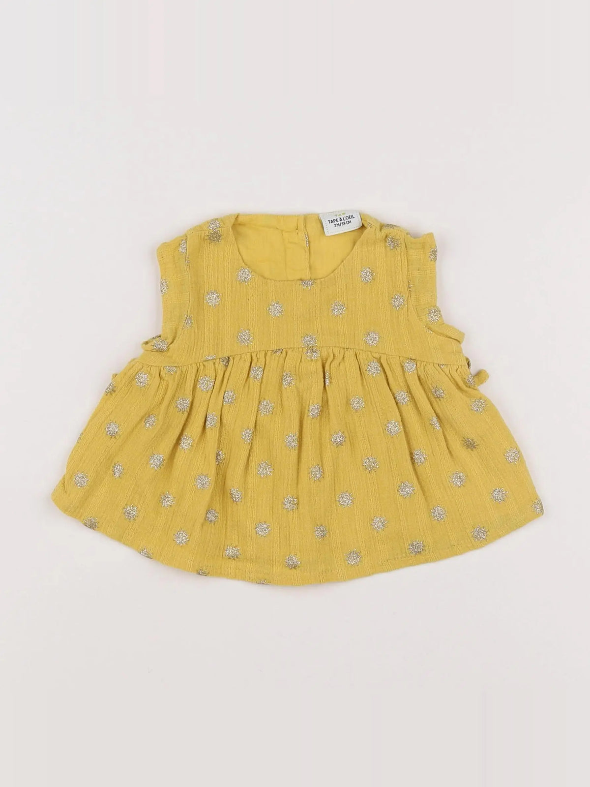 Tape à l'oeil - robe jaune, or - 3 mois