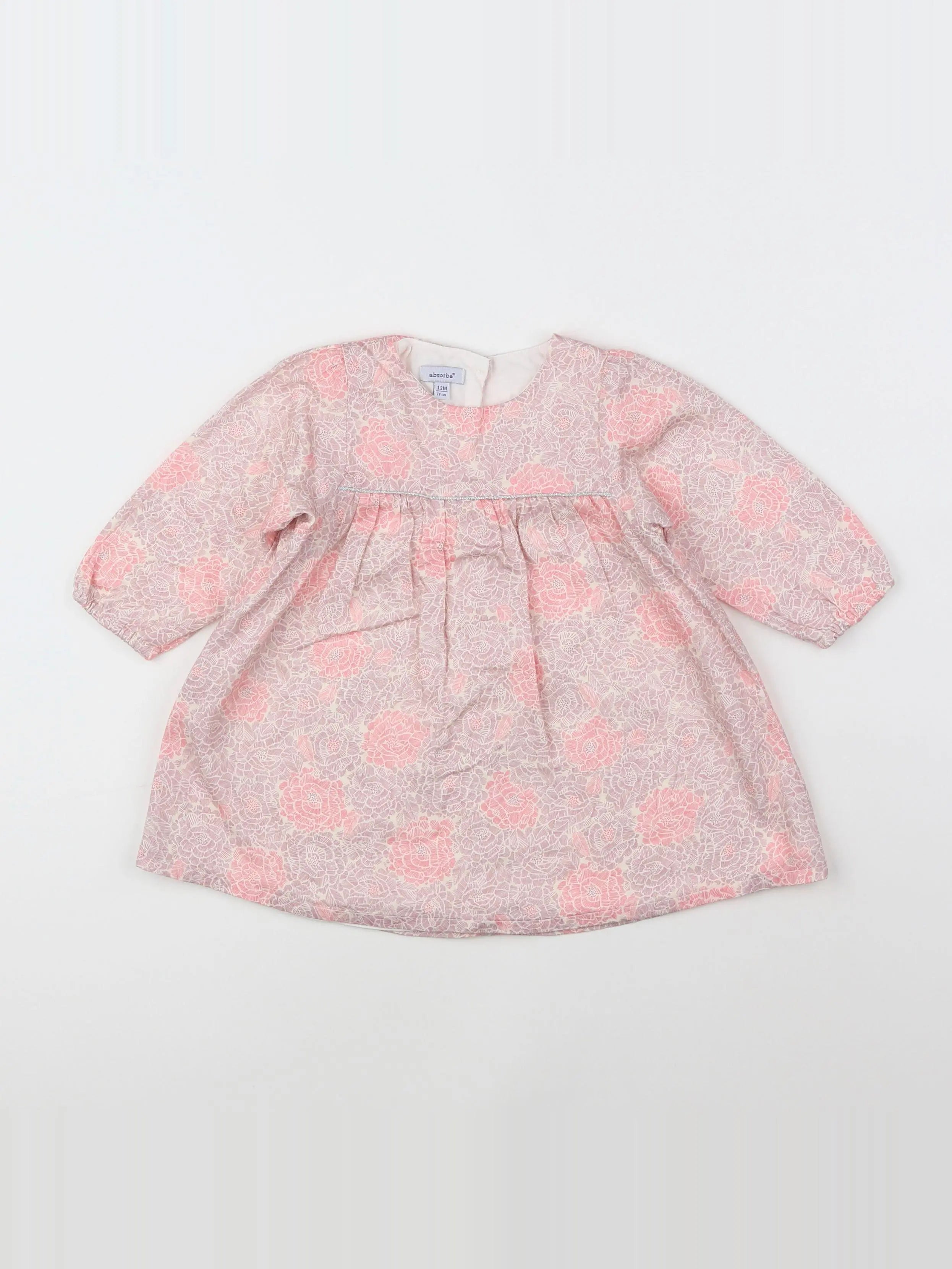 Absorba - robe rose - 12 mois