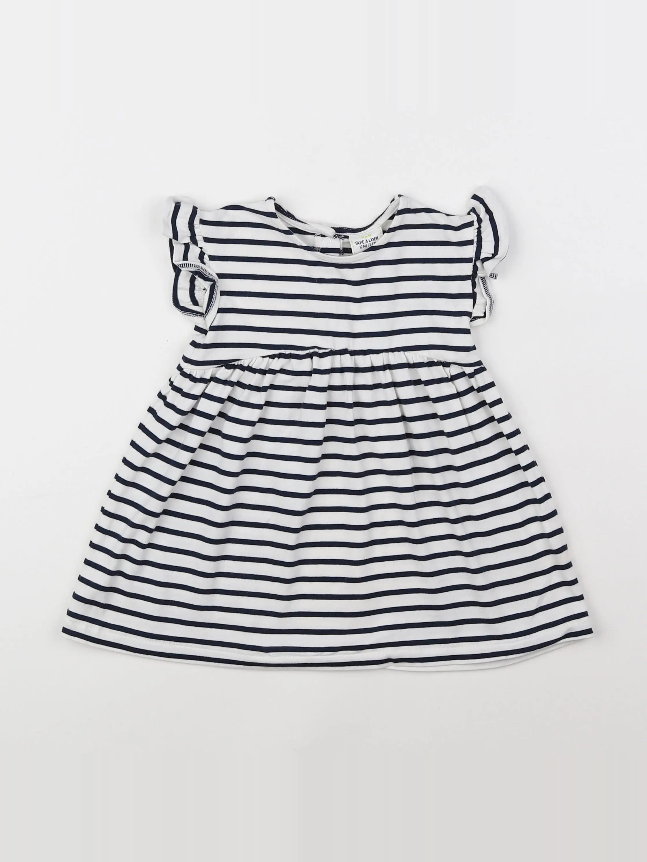 Tape à l'oeil - robe blanc - 12 mois