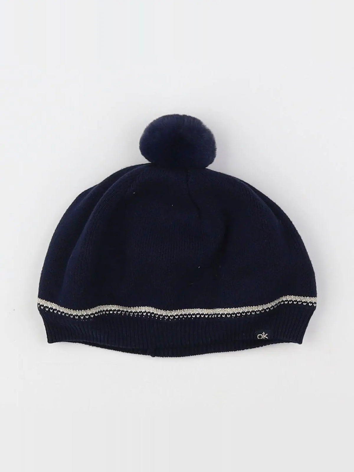 Okaidi - bonnet bleu, or - 14/16 ans