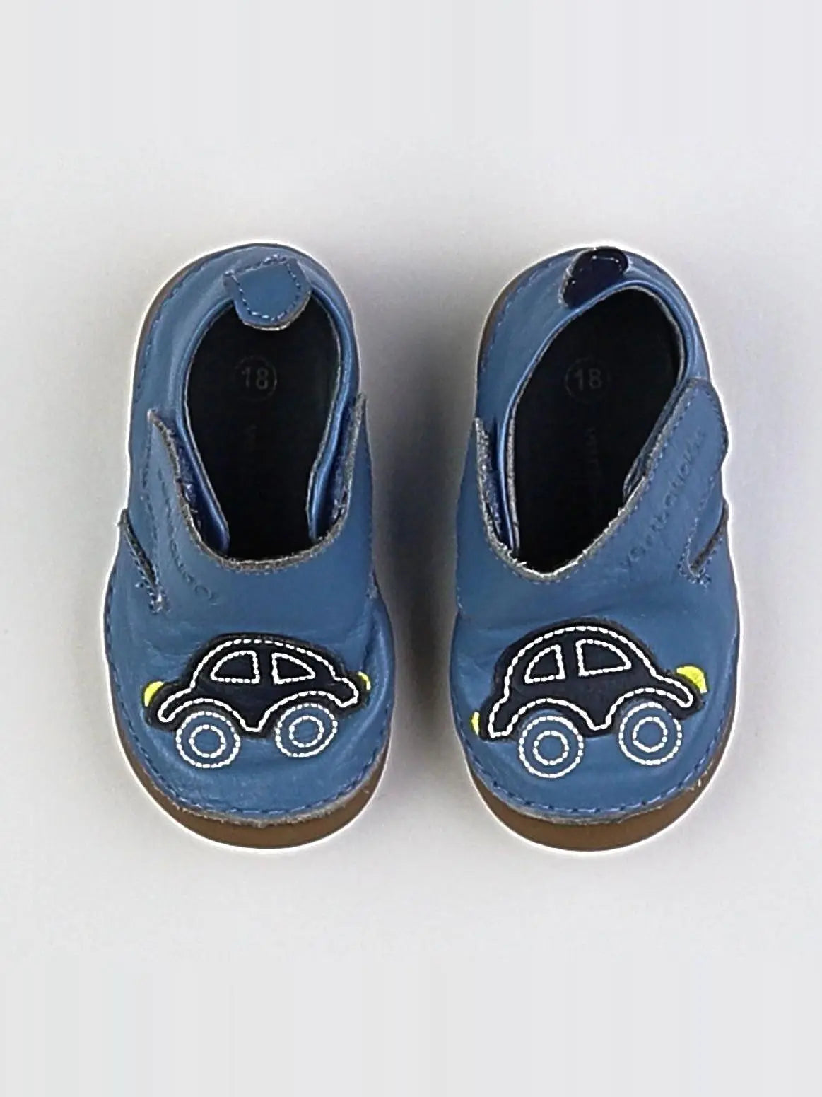 Vertbaudet - chaussons bleu - pointure 18