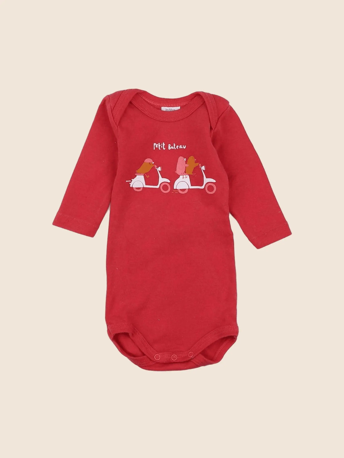 Petit Bateau - body rose - 3 mois