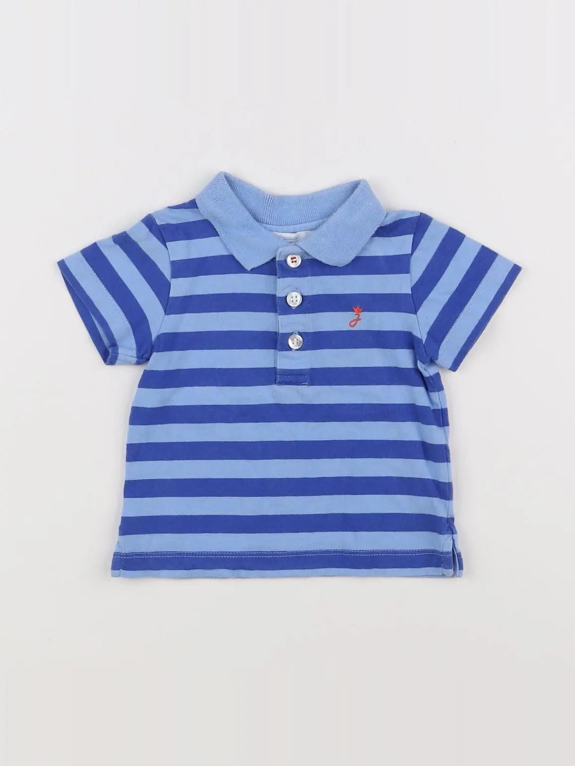 Jacadi - polo bleu - 6 mois