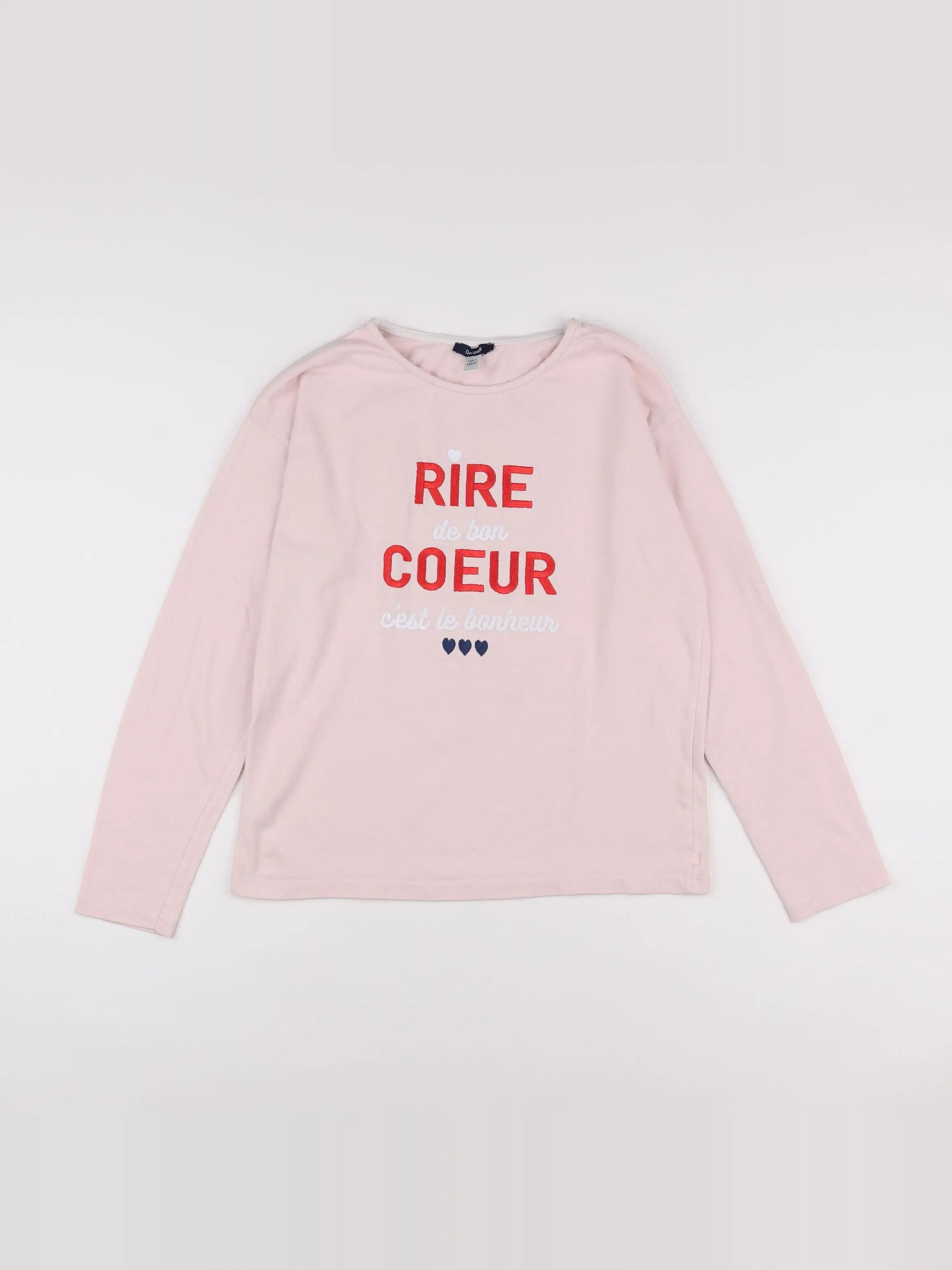 Okaidi - tee-shirt rose - 14 ans