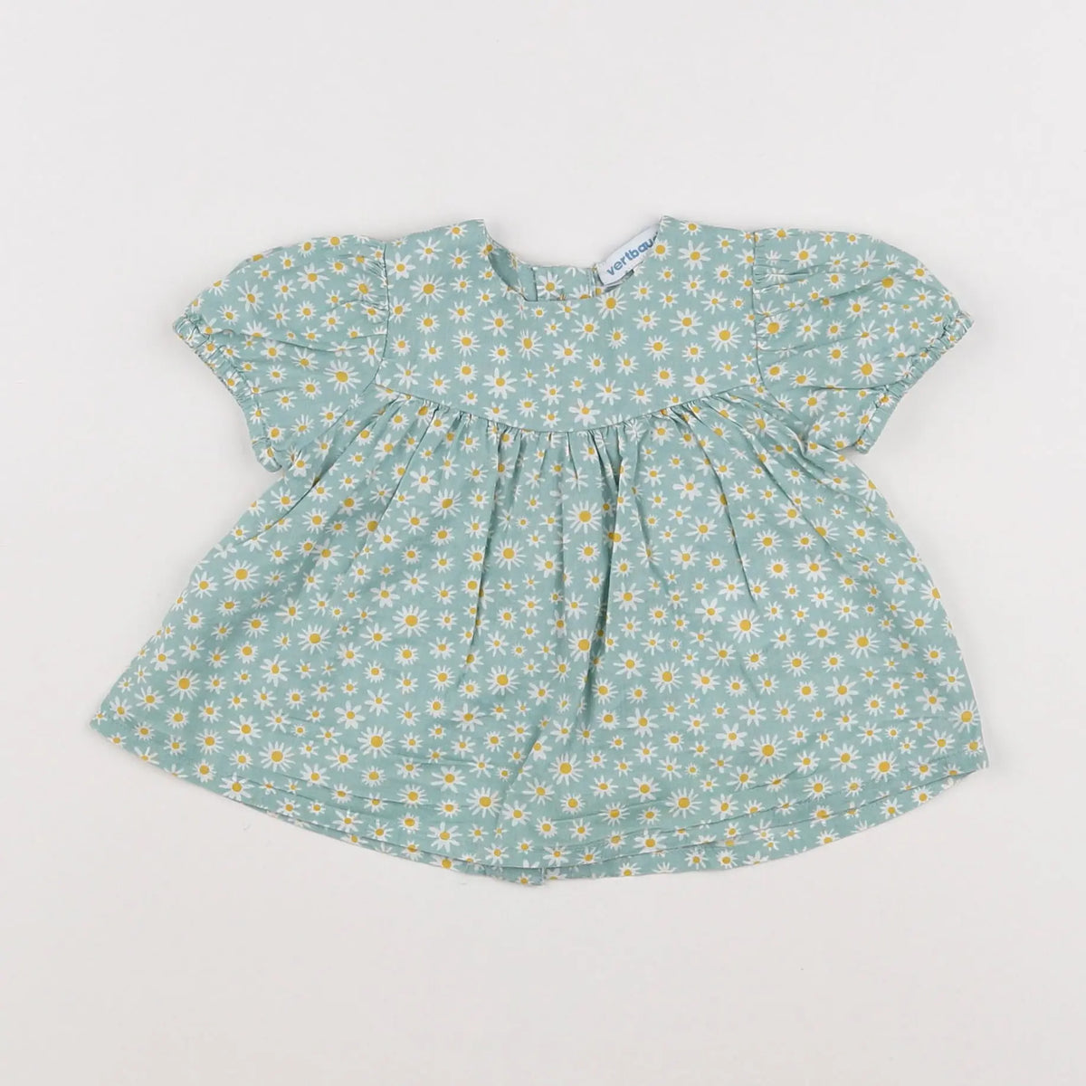 Vertbaudet - blouse vert - 3 mois