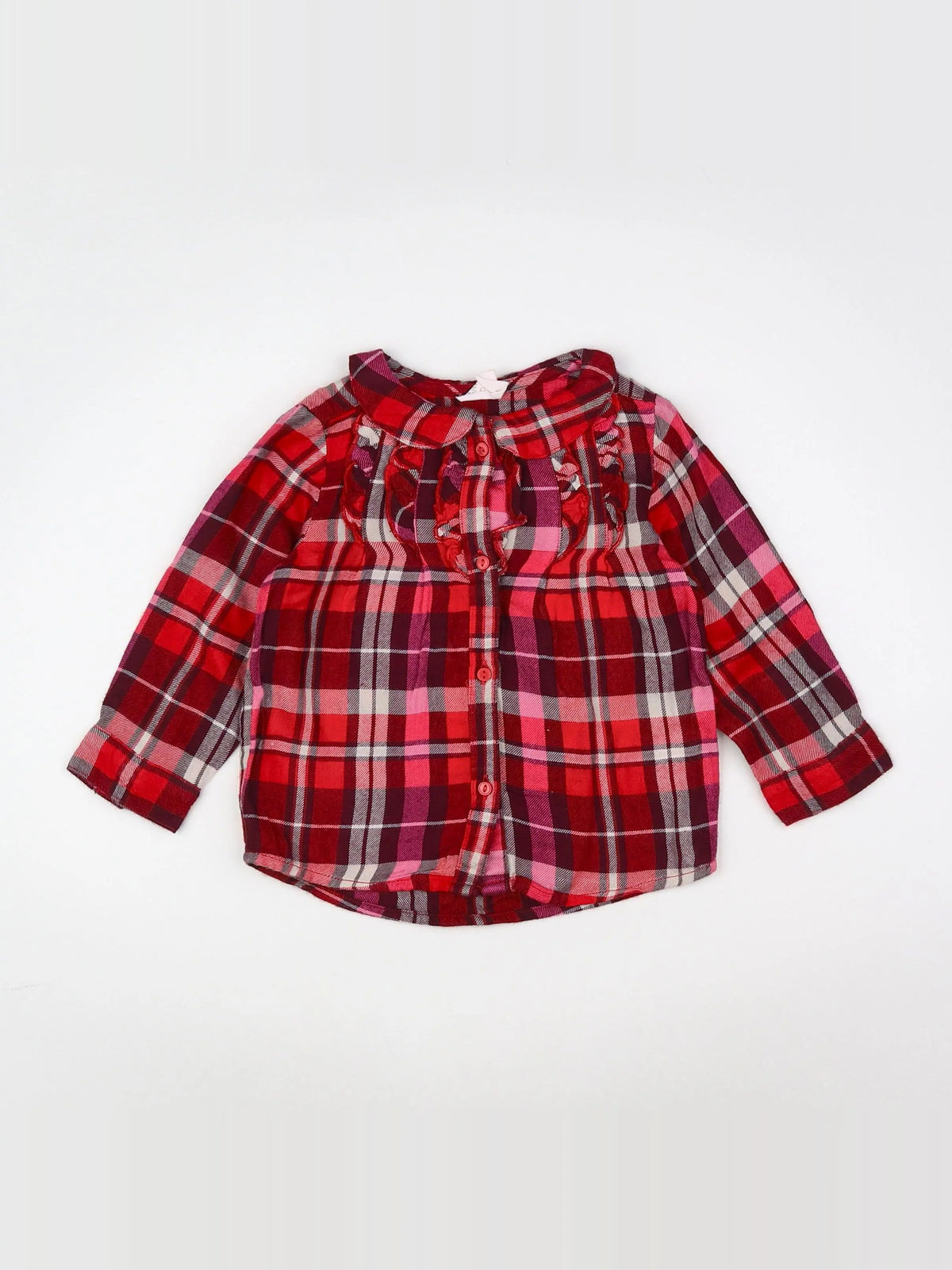 H&M - blouse rouge - 9/12 mois