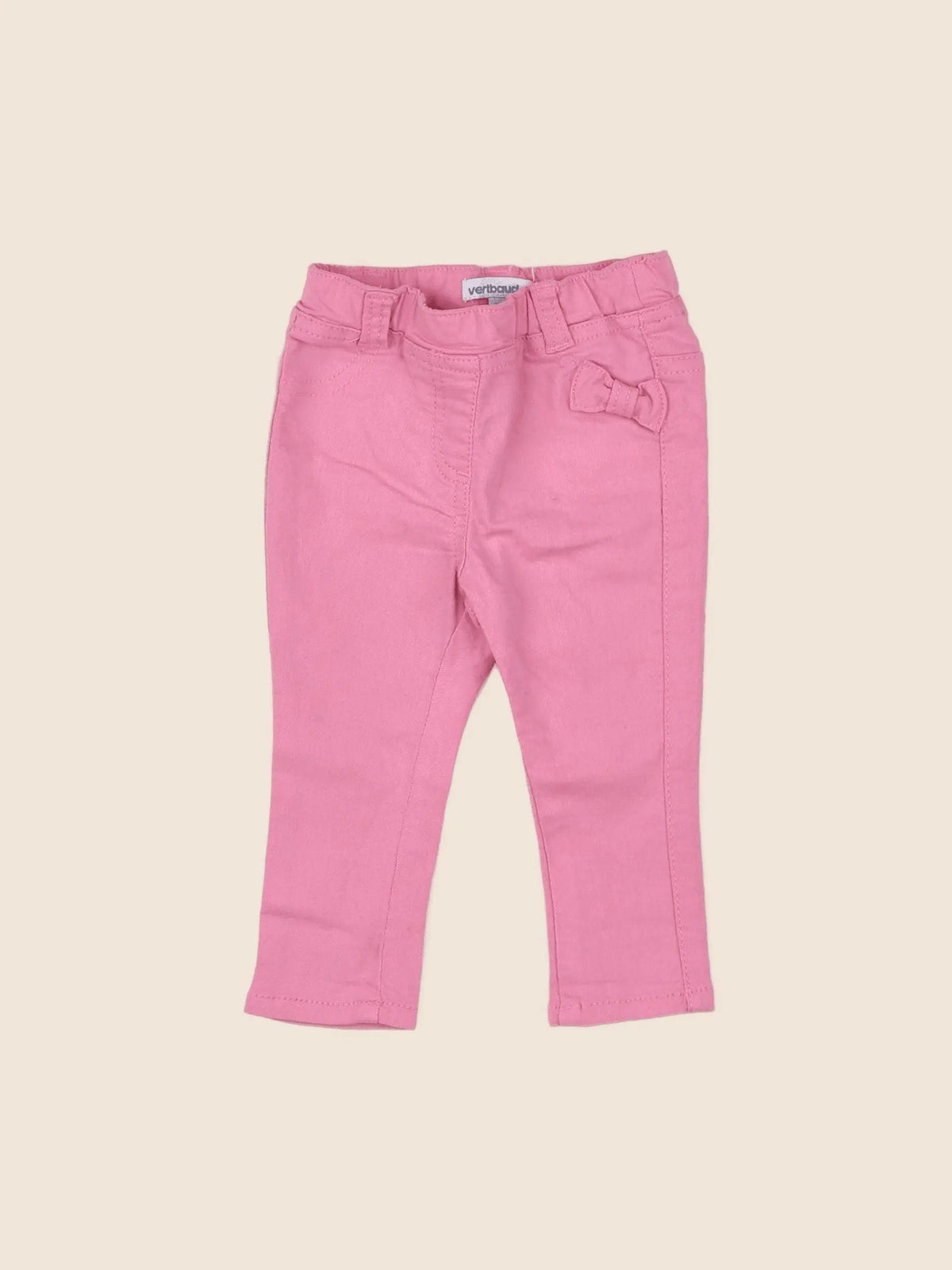 Vertbaudet - jegging rose - 6 mois
