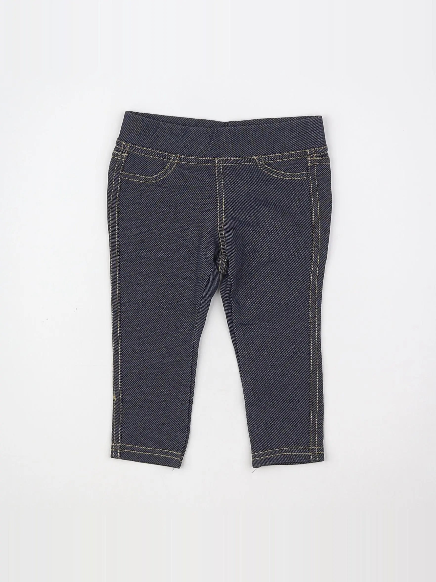 Benetton - jegging bleu - 12 mois