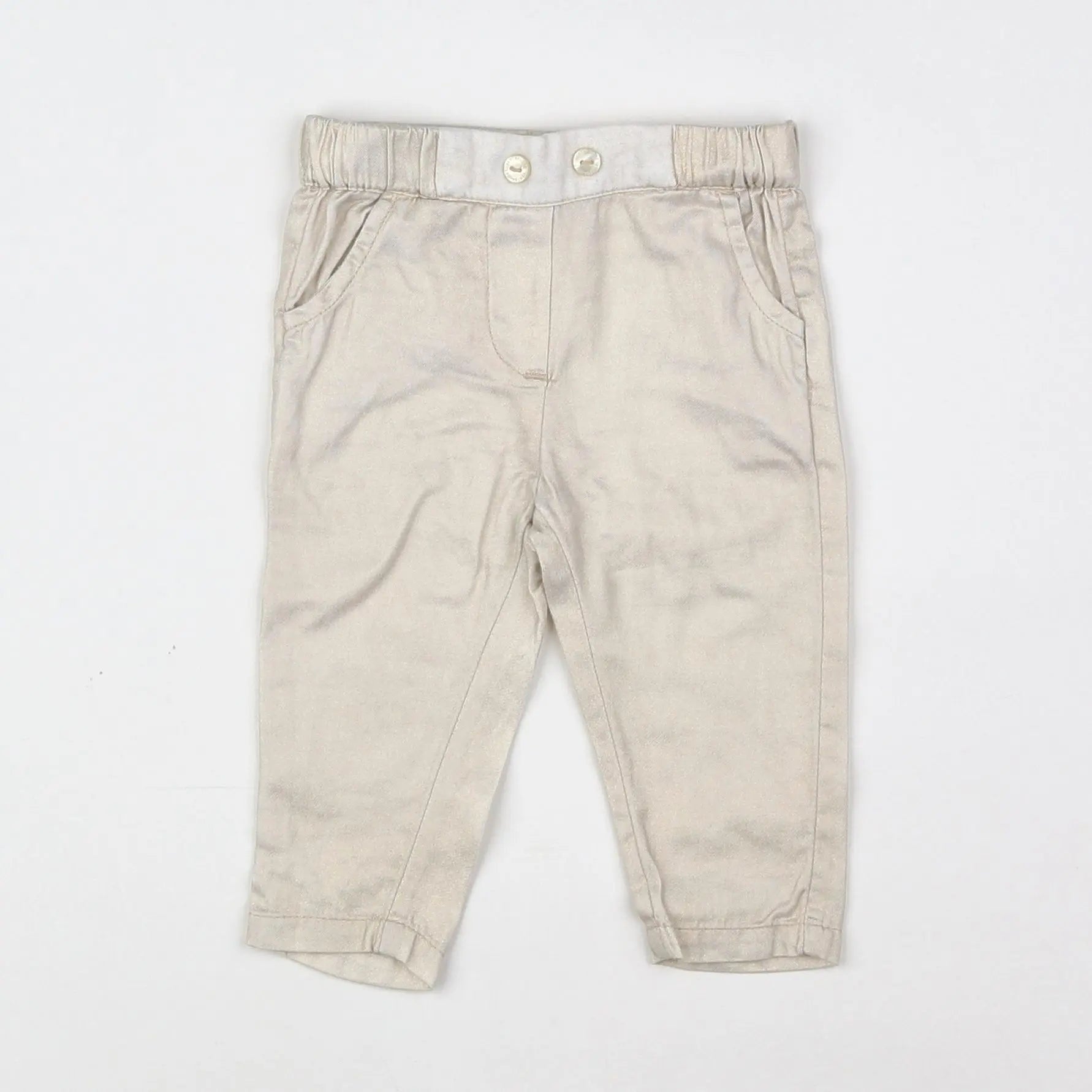 Vertbaudet - pantalon or - 6 mois