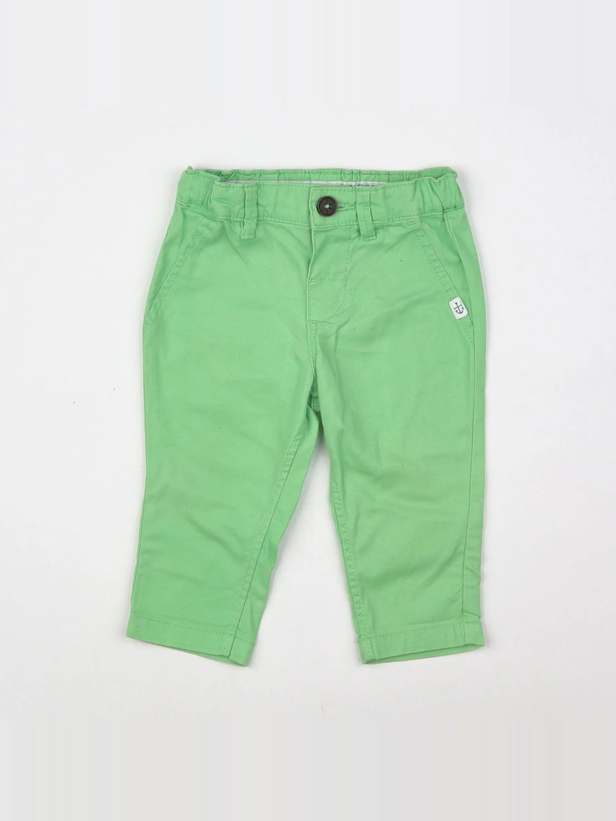 H&M - pantalon vert - 3/6 mois