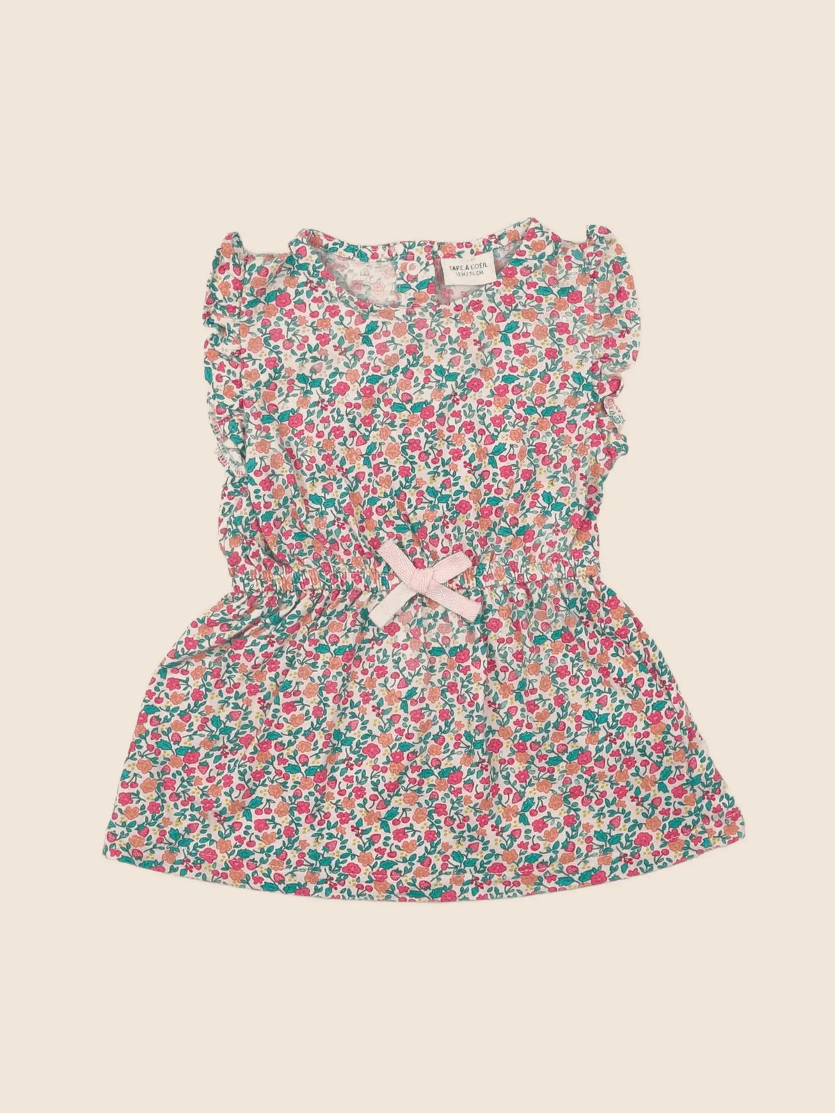 Tape à l'oeil - robe multicolore - 12 mois