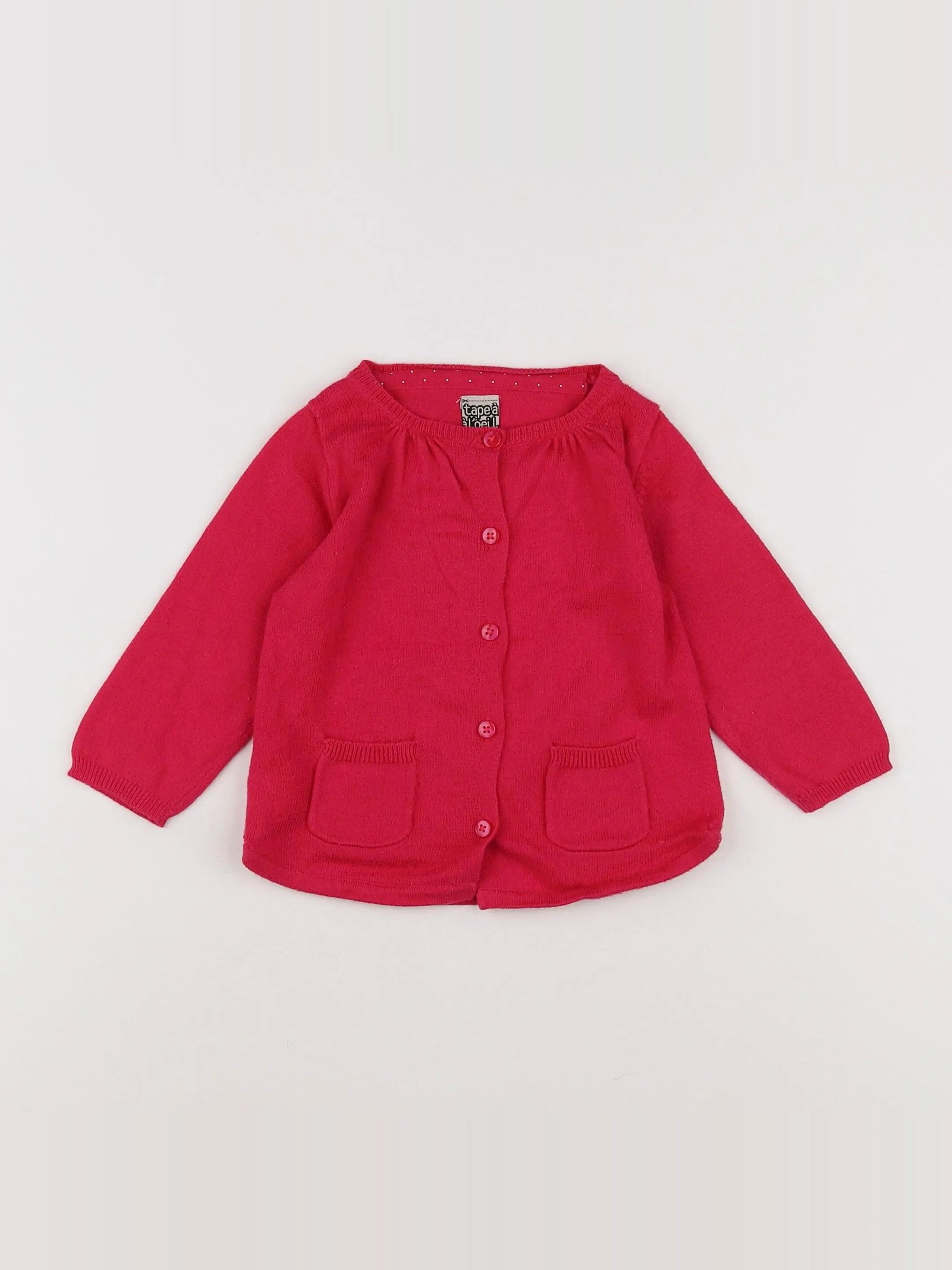 Tape à l'oeil - gilet rose - 9 mois