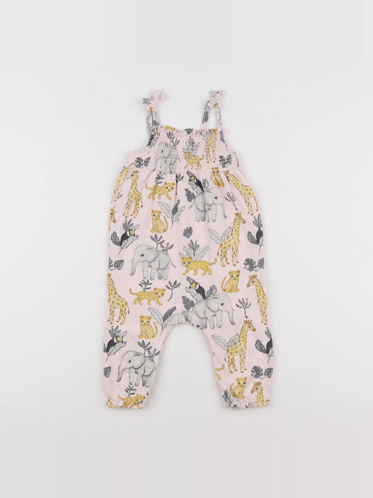 H&M - combinaison rose - 3/6 mois