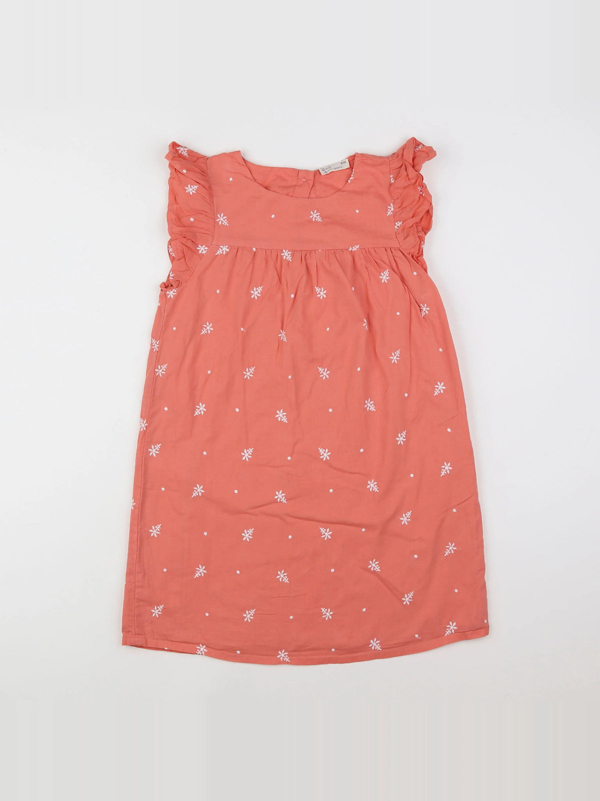 Little Cigogne - robe orange - 8 ans