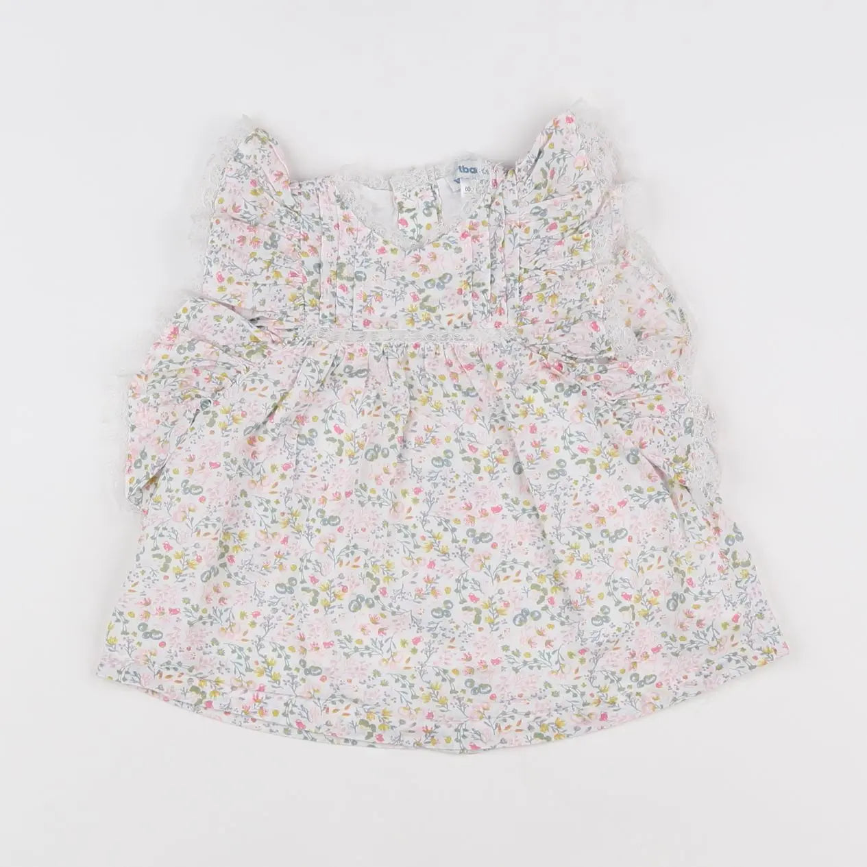 Vertbaudet - blouse multicolore - 3 mois